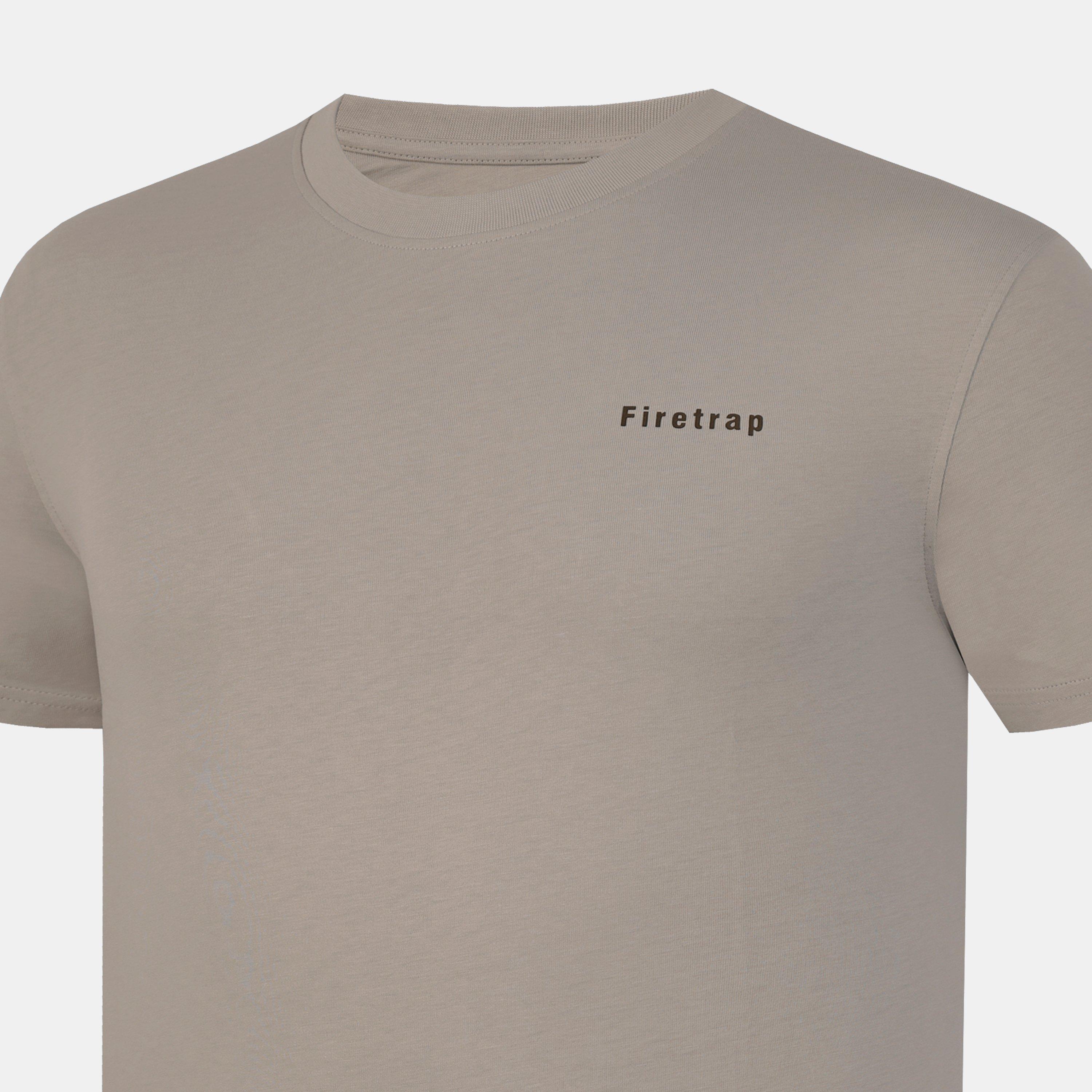 Grey - Firetrap - Trek T Shirt Mens - 4