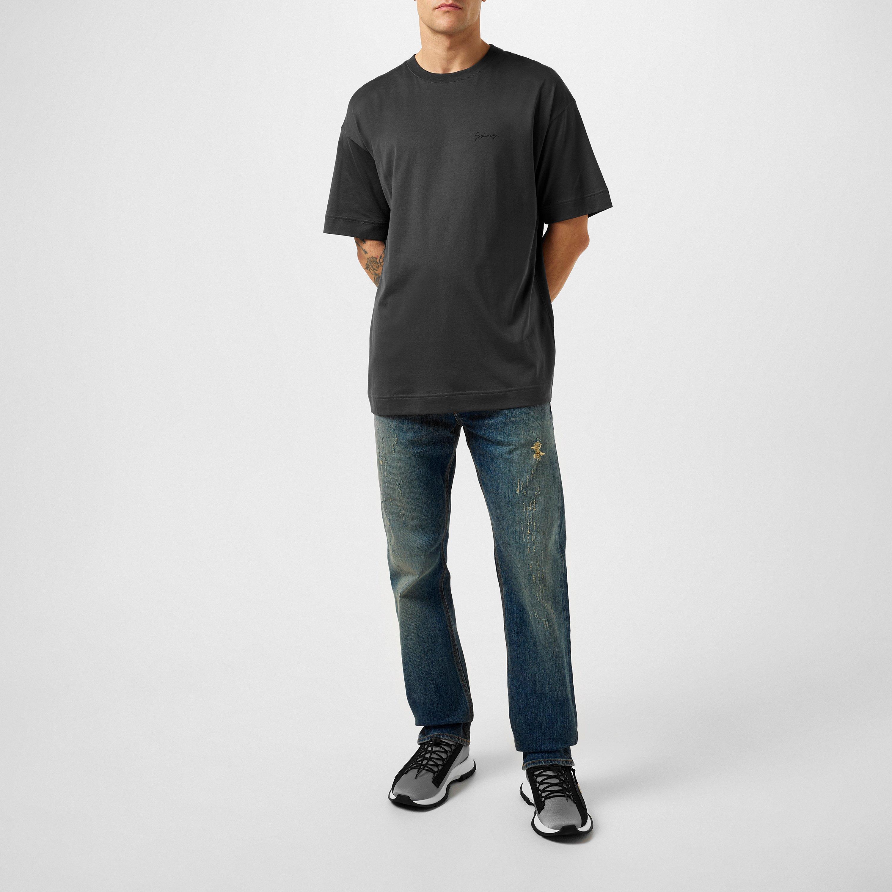 Charcoal - GIVENCHY - Back Logo T-Shirt - 4