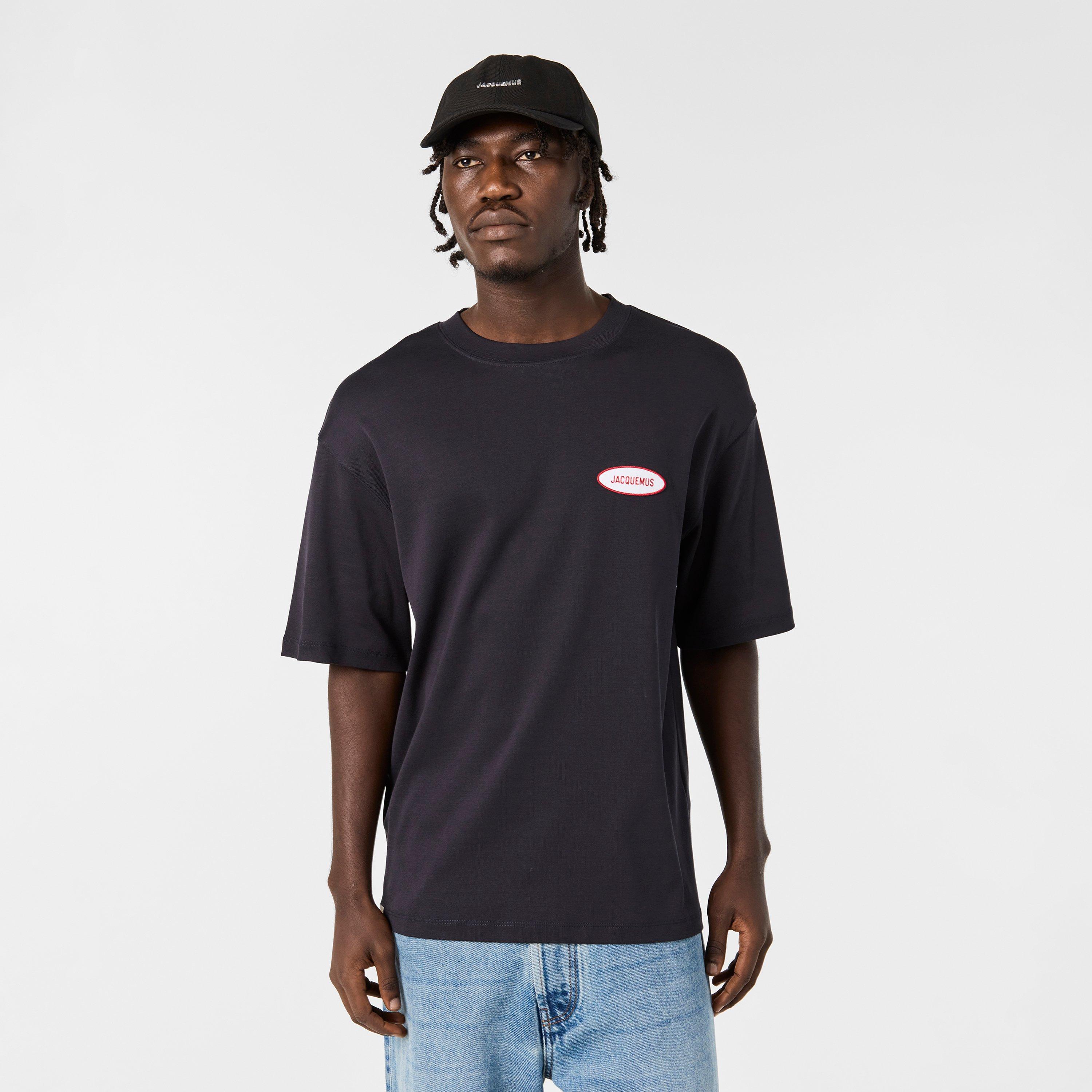 Navy - Jacquemus - Men's Regular Fit T-Shirt - 3
