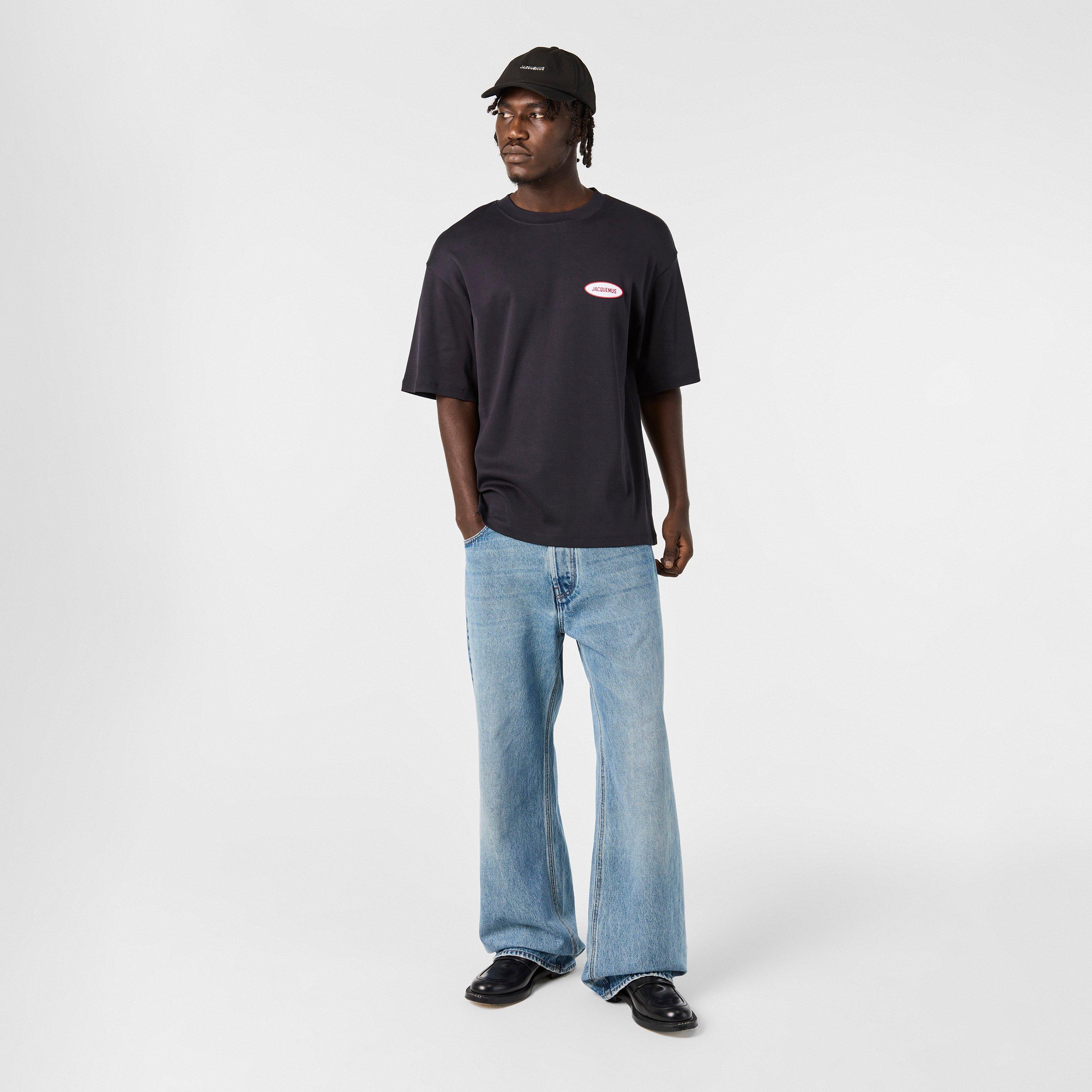 Navy - Jacquemus - Men's Regular Fit T-Shirt - 6