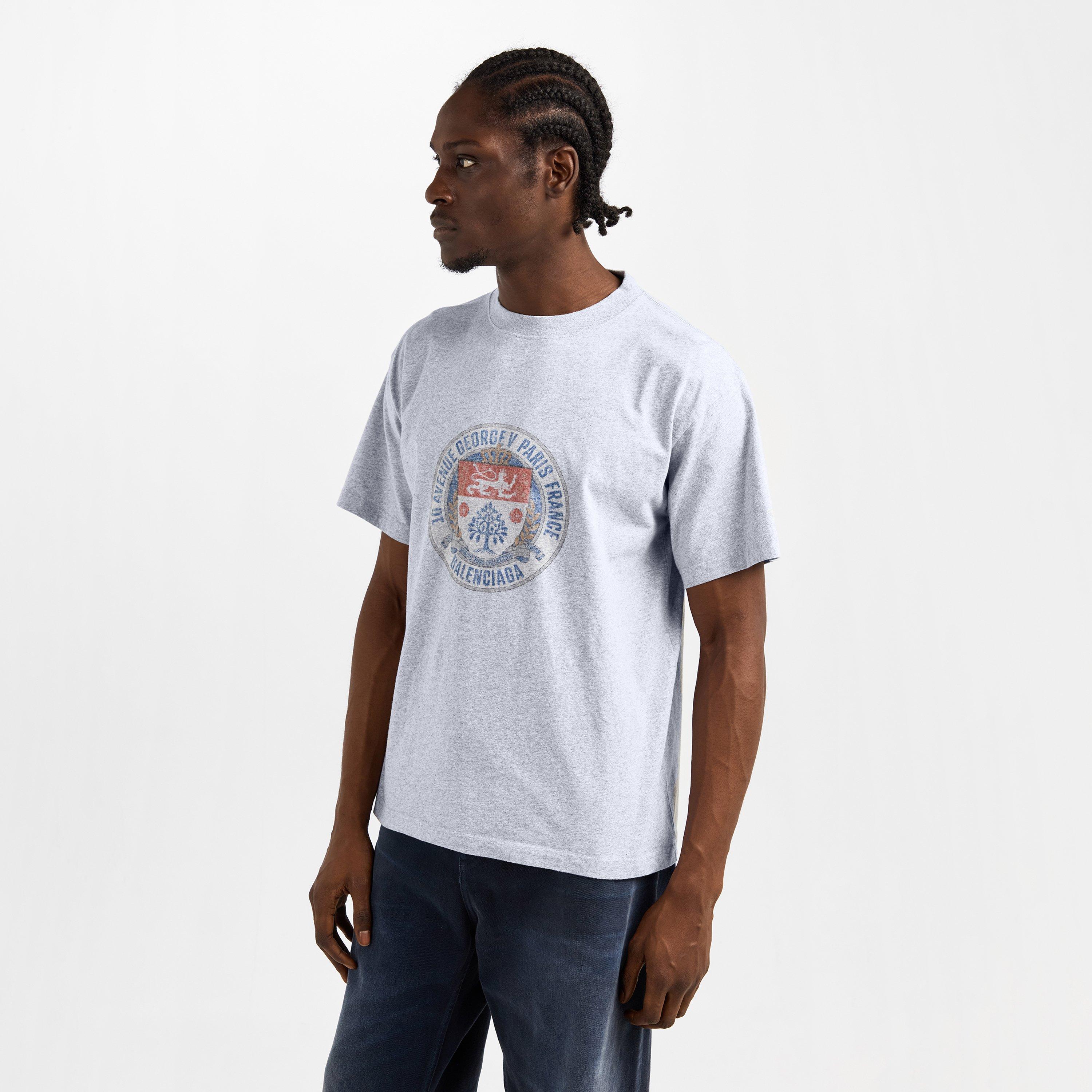 Light Hthr Grey - Balenciaga - Bal Standard T-Shirt Sn62 - 3