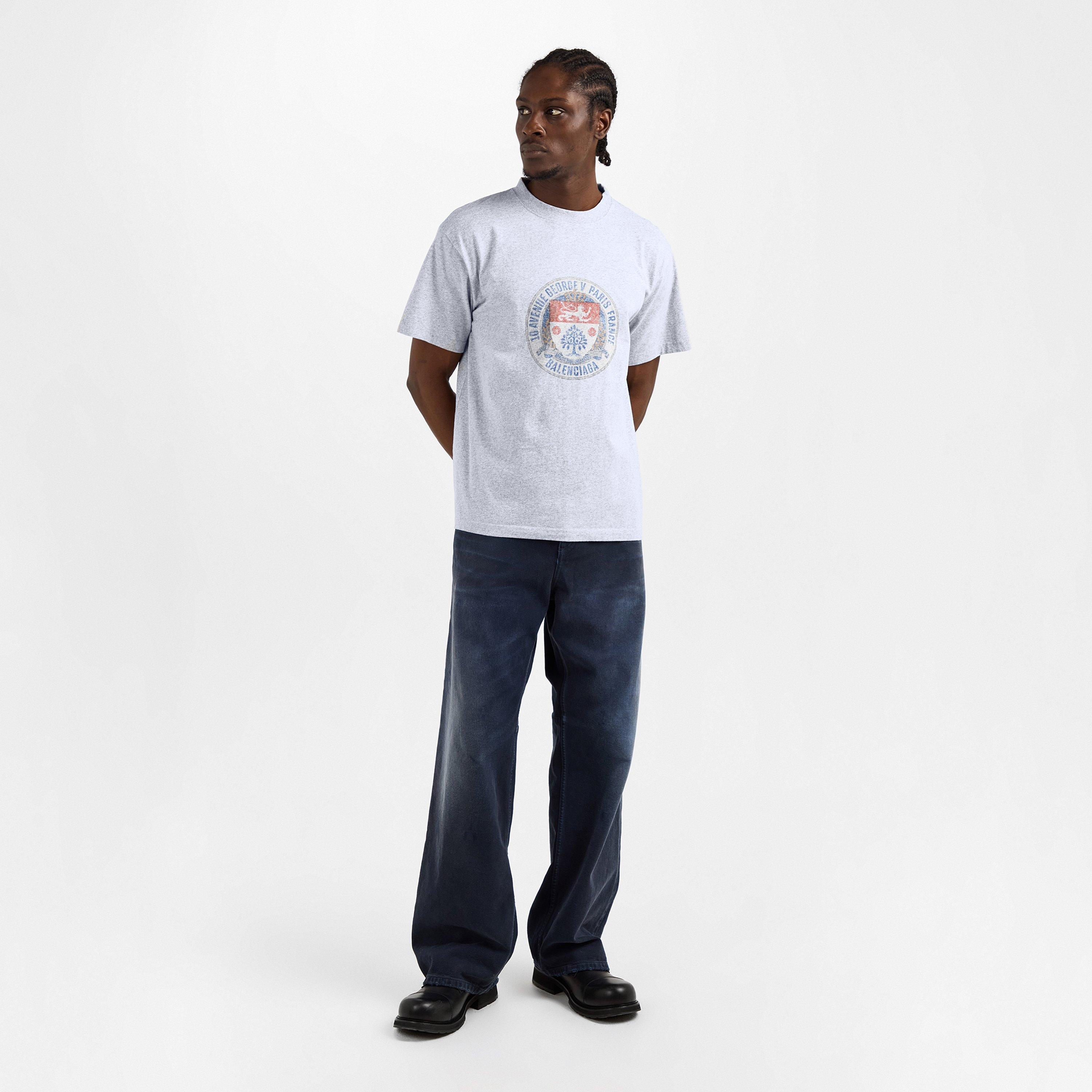 Light Hthr Grey - Balenciaga - Bal Standard T-Shirt Sn62 - 6