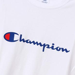 WHITE - Champion - Script Mens T Shirt - 3