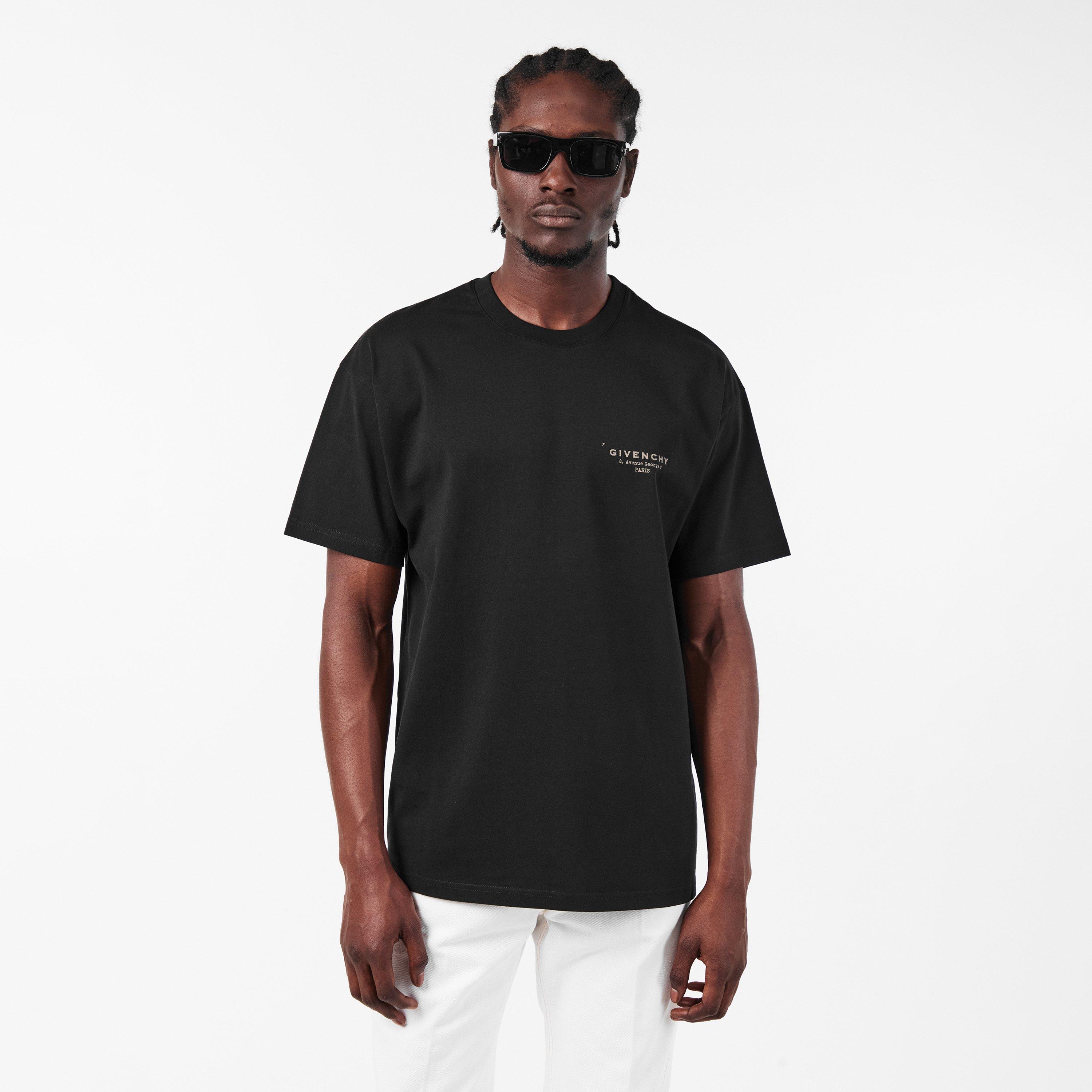 Black - GIVENCHY - Stamp Print T-Shirt - 3