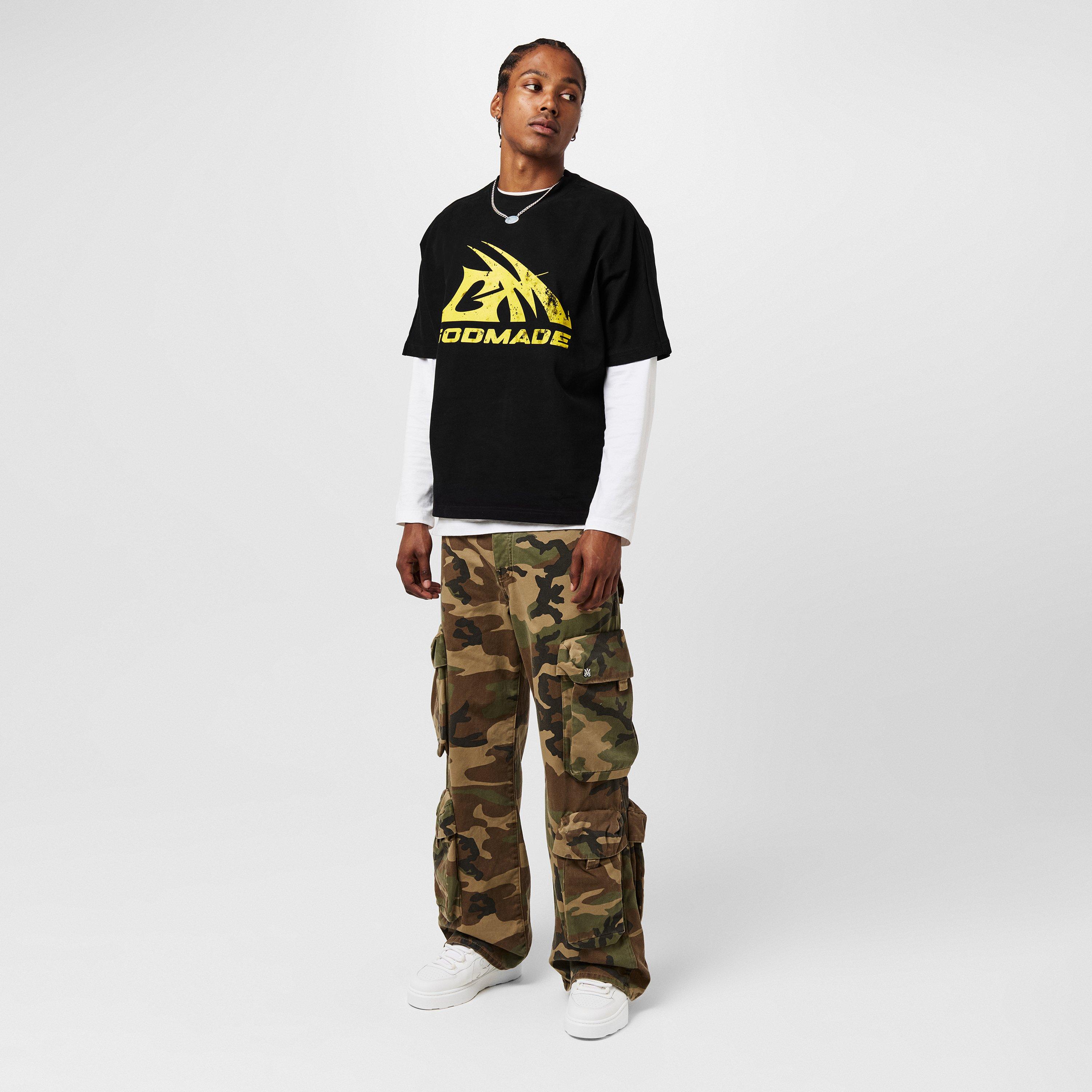 Yellow - God Made - Men's GM Logo Regular Fit T-Shirt - 6