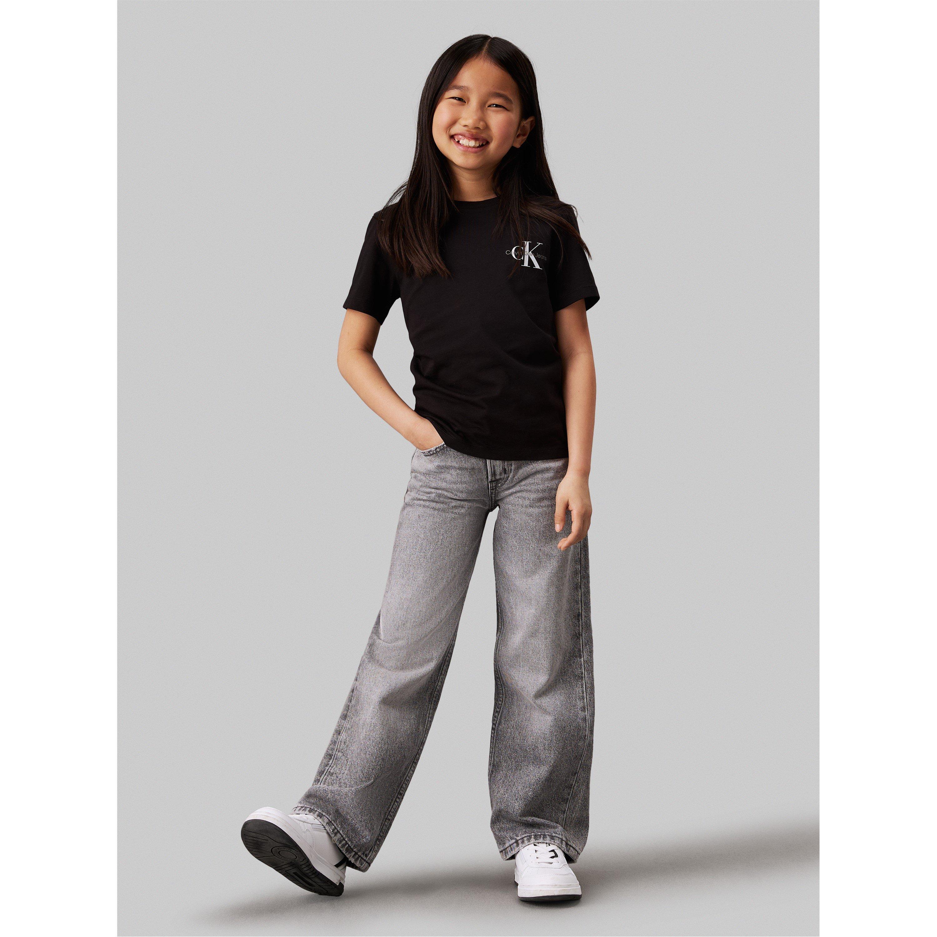 CK Black BEH - Calvin Klein Jeans - Kids' Small Mono T-Shirt - 2