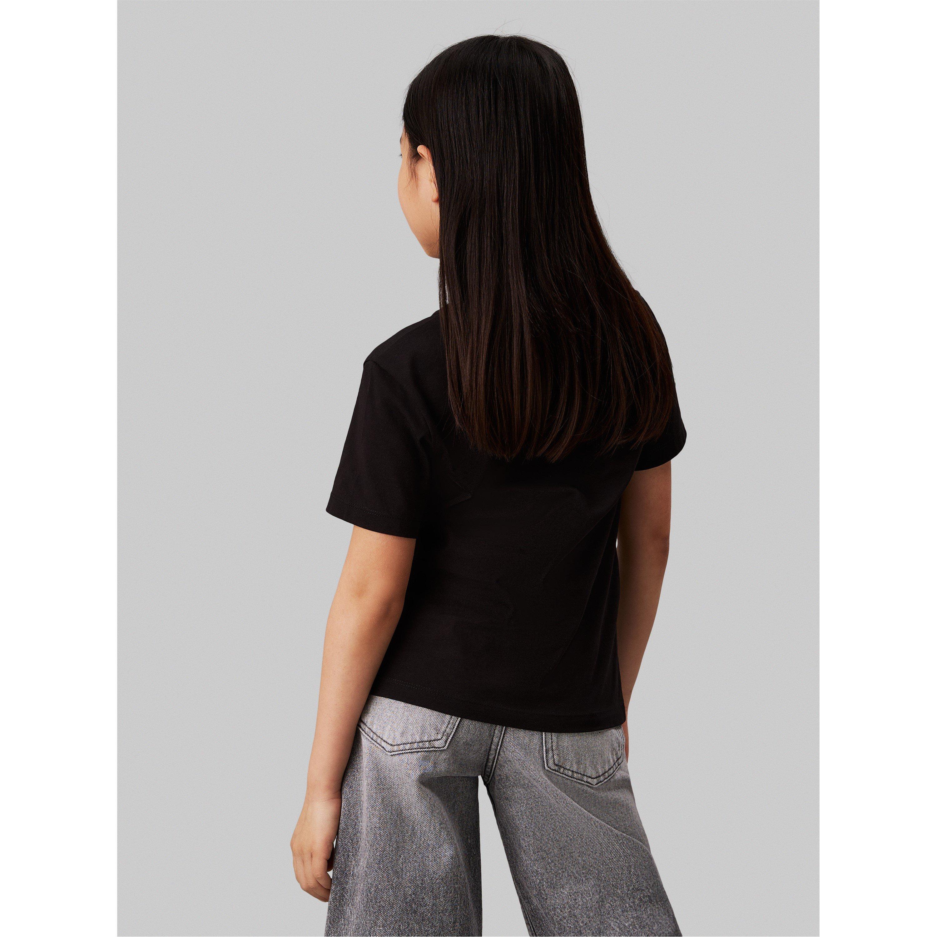 CK Black BEH - Calvin Klein Jeans - Kids' Small Mono T-Shirt - 3