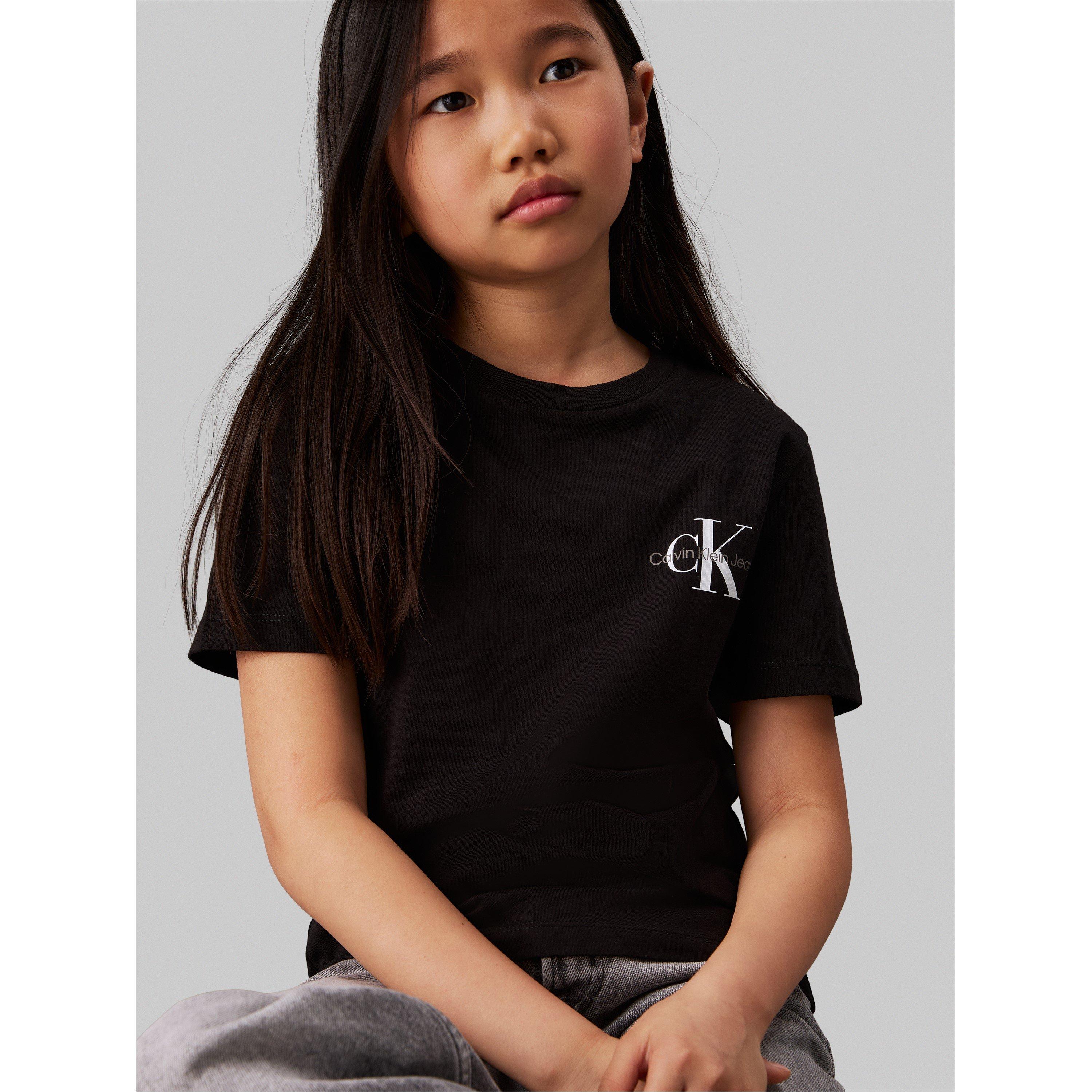 CK Black BEH - Calvin Klein Jeans - Kids' Small Mono T-Shirt - 4