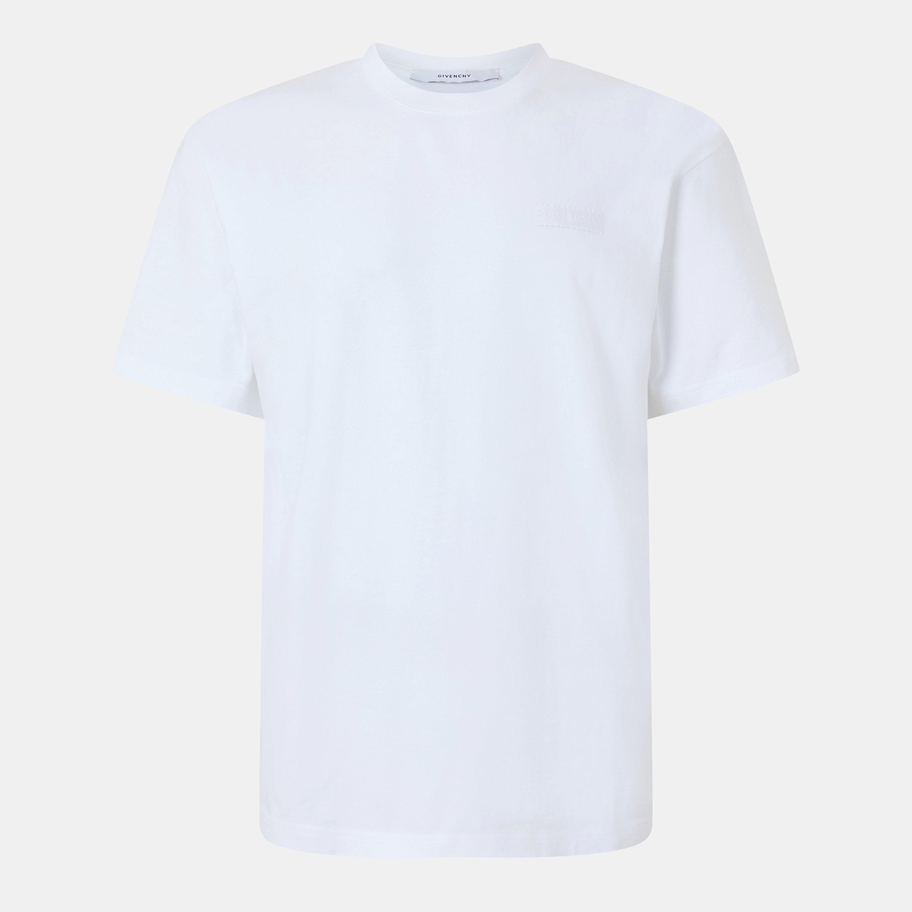 White - GIVENCHY - Logo Patch T-Shirt - 1