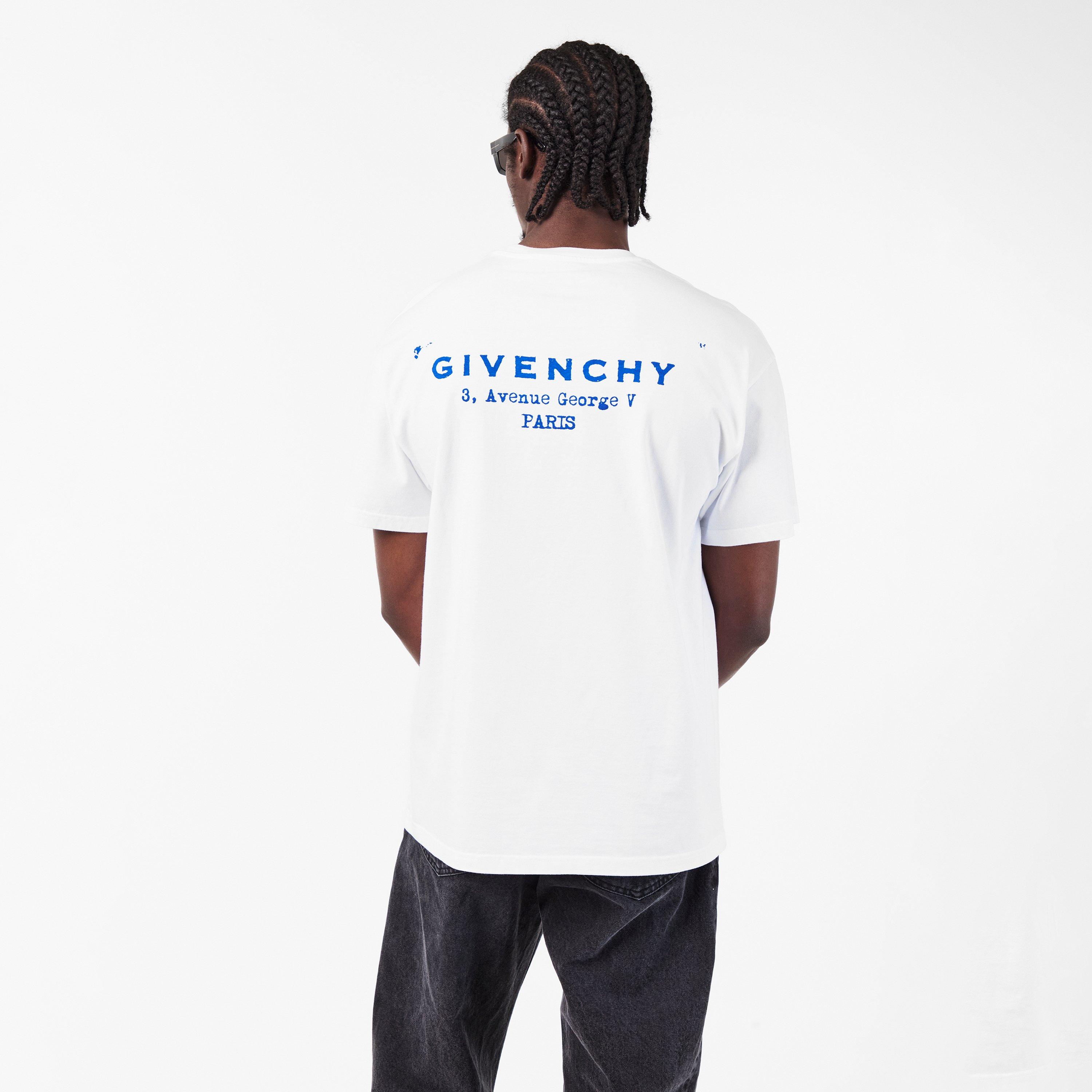 White/Blue - GIVENCHY - Mens Regular Fit T-Shirt - 4