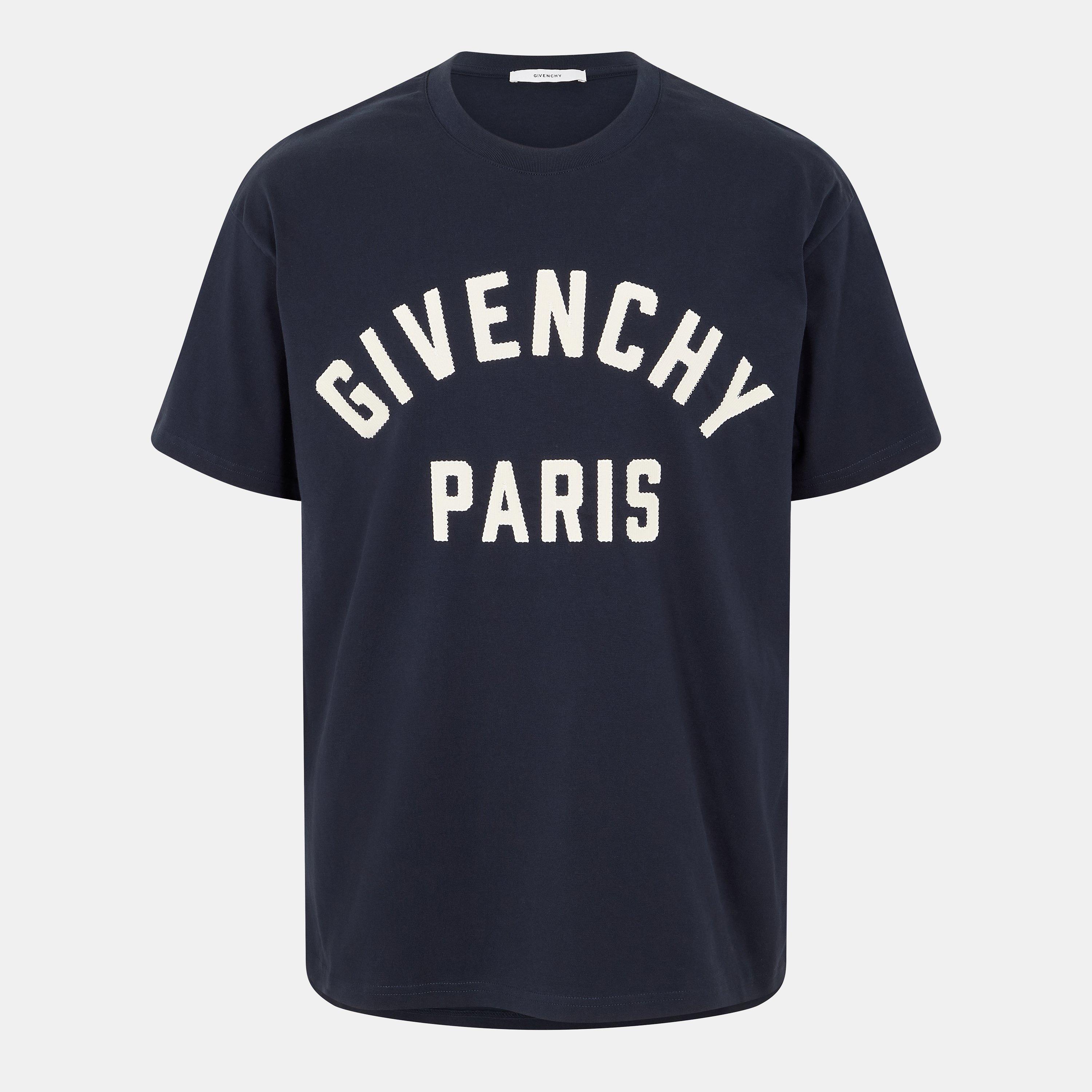 Navy/White - GIVENCHY - Men's Regular Fit T-Shirt - 1