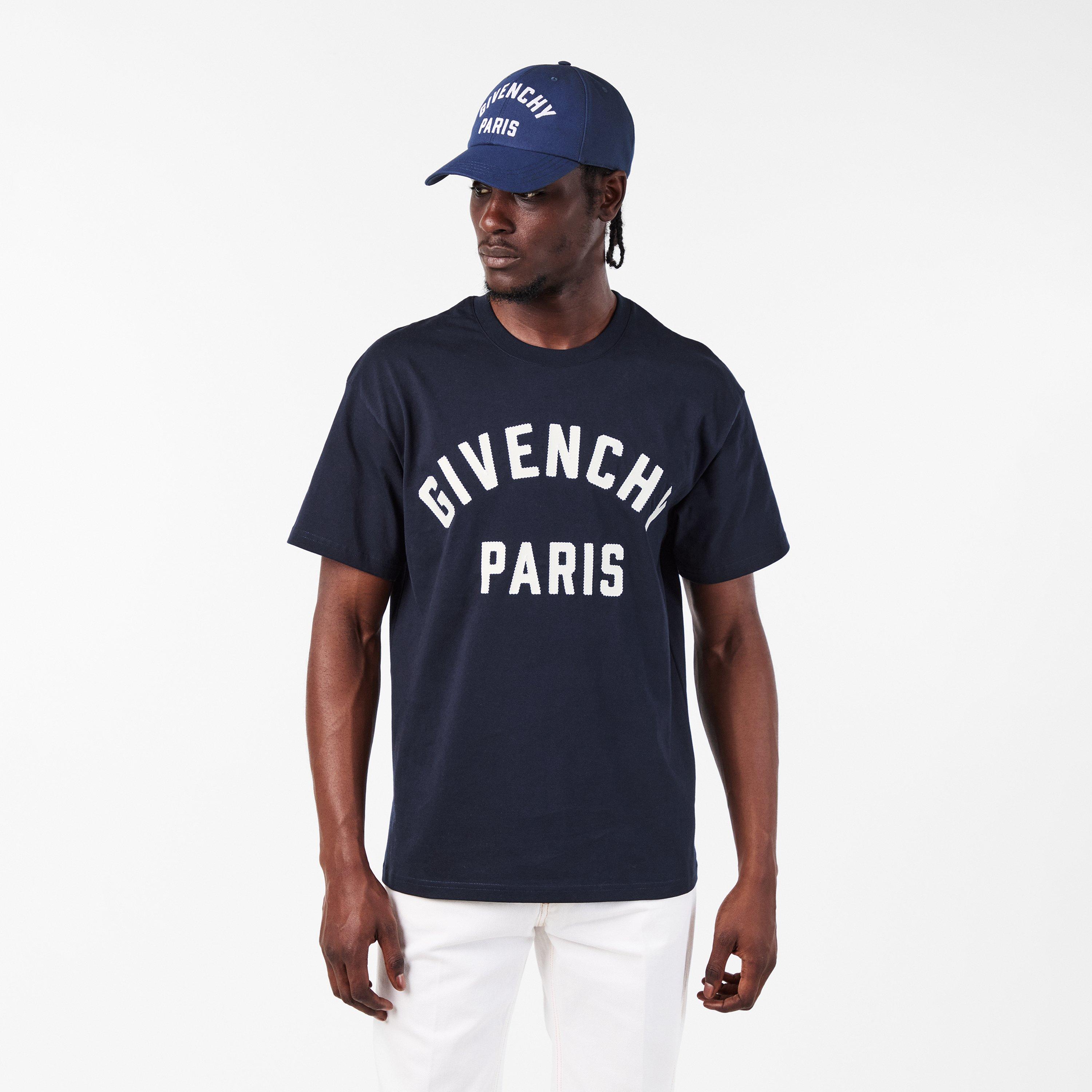 Navy/White - GIVENCHY - Men's Regular Fit T-Shirt - 3