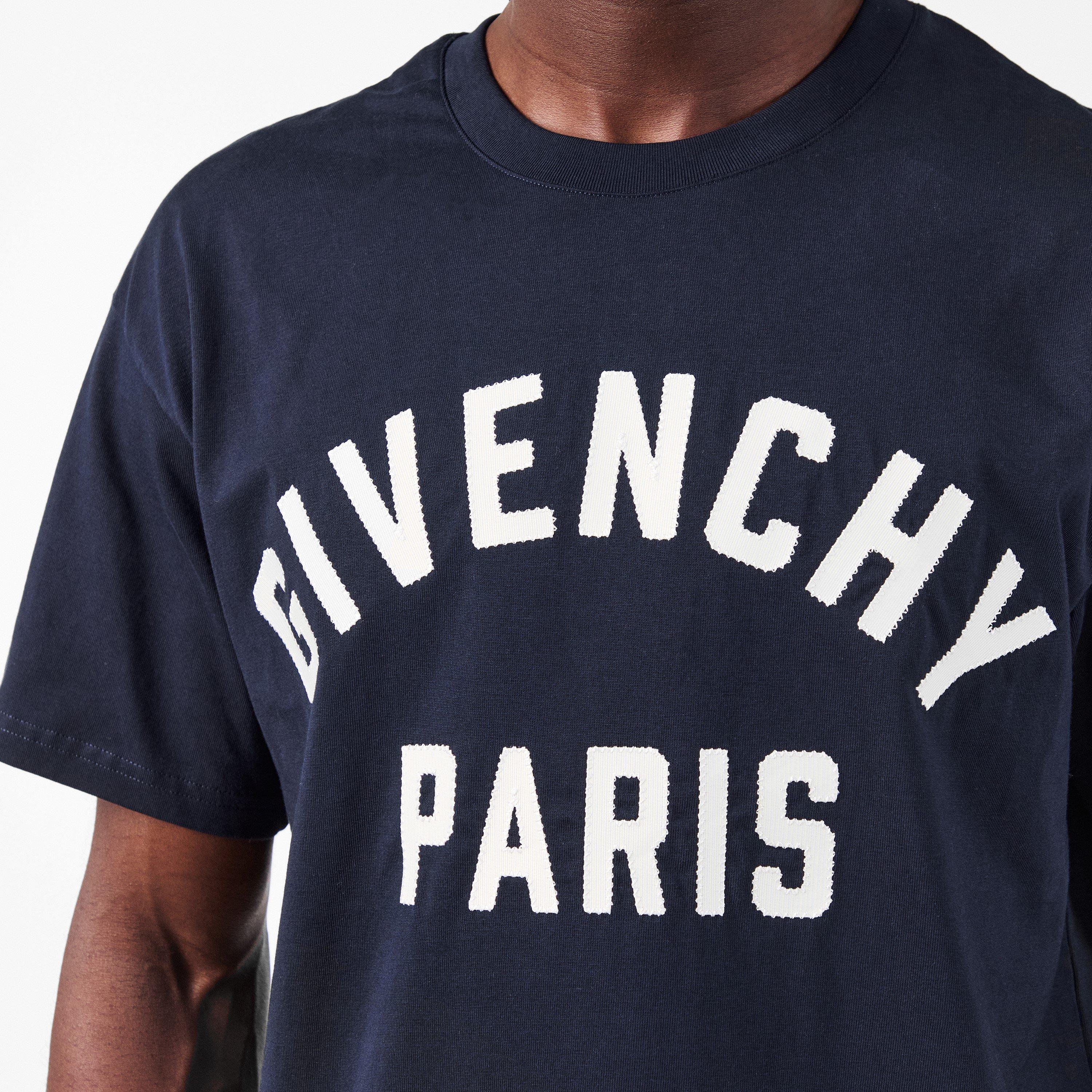 Navy/White - GIVENCHY - Men's Regular Fit T-Shirt - 5