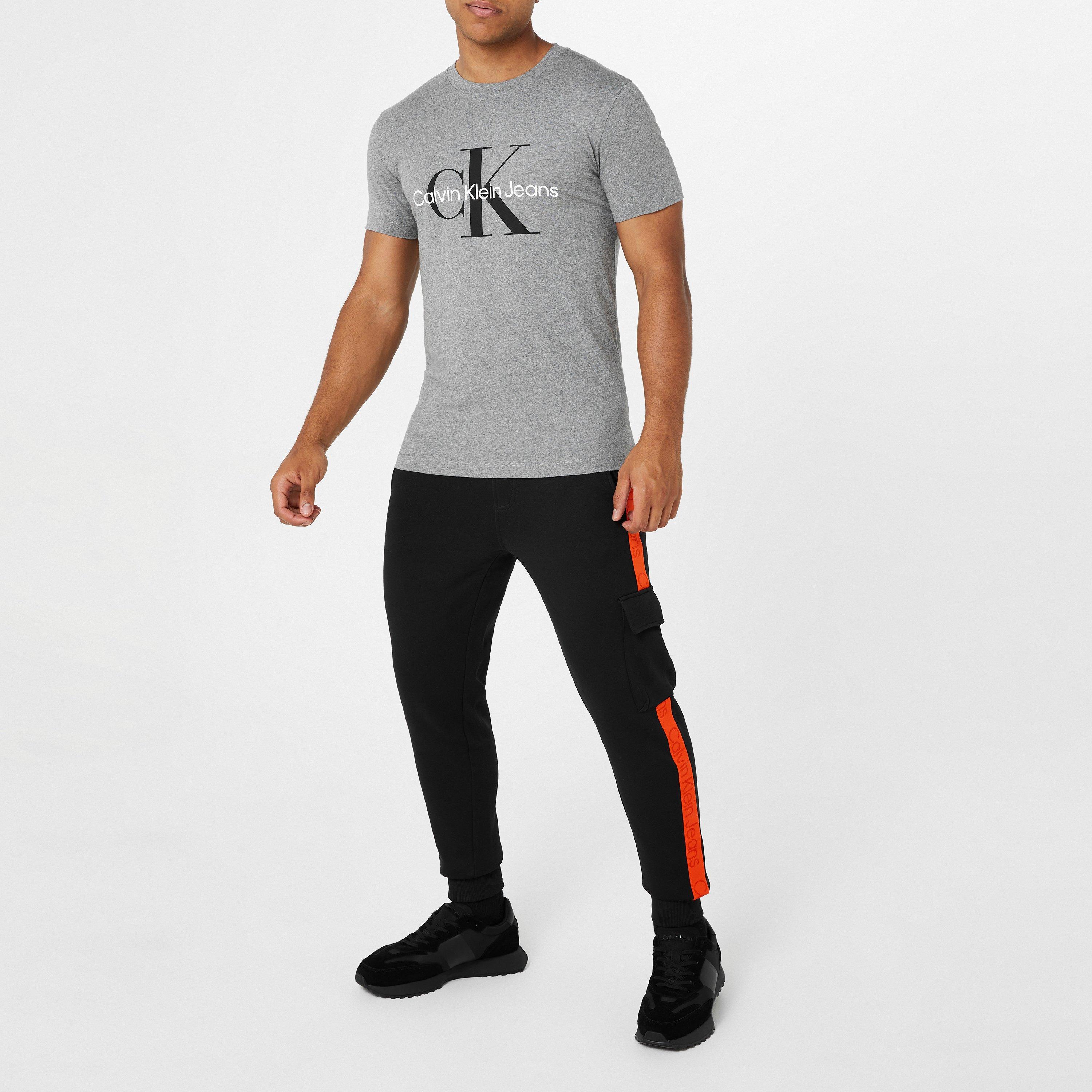 Grey - Calvin Klein Jeans - Calvin Monogram T Shirt - 3