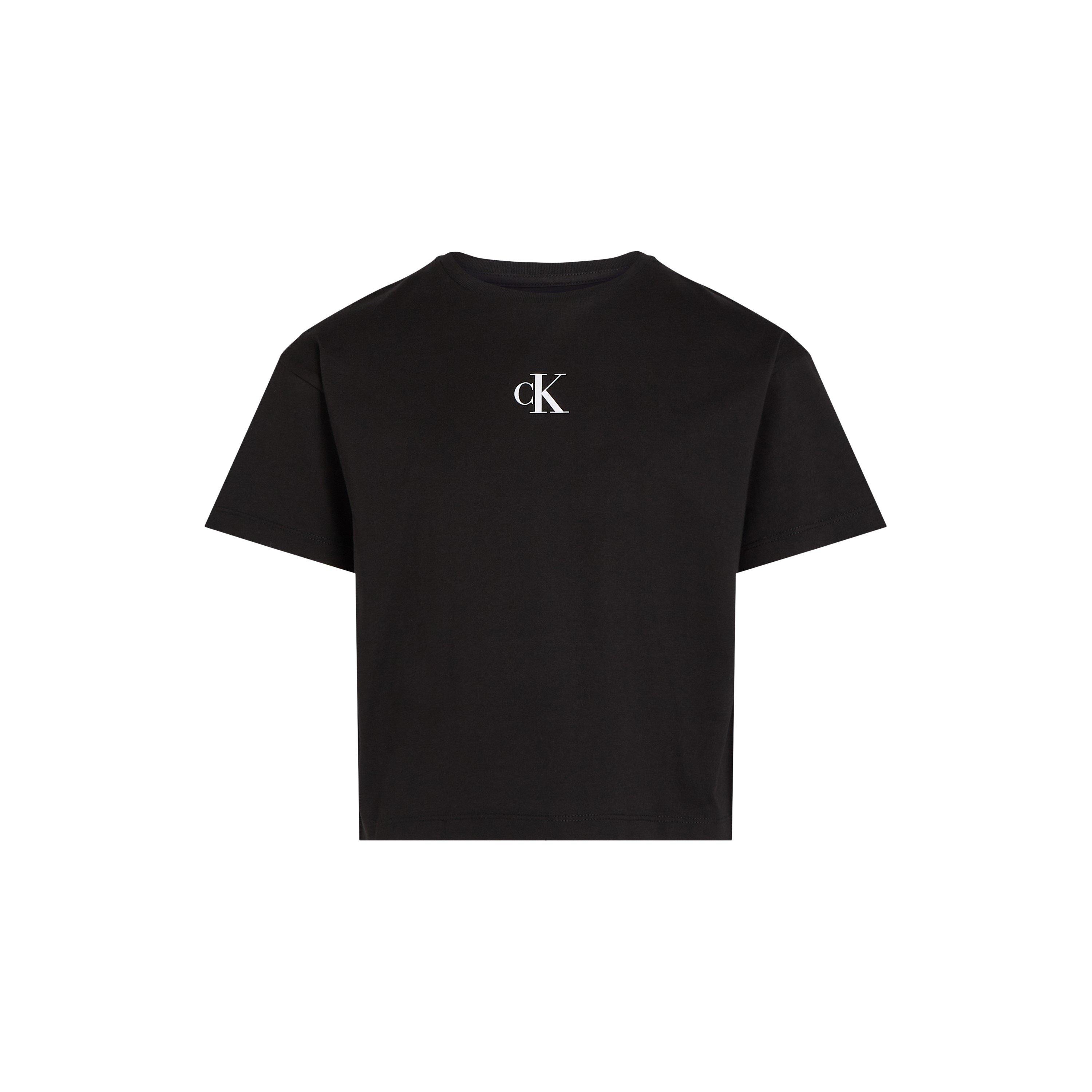 CK Black BEH - Calvin Klein Jeans - Kids' CK Logo Boxy Regular Fit T-Shirt - 1