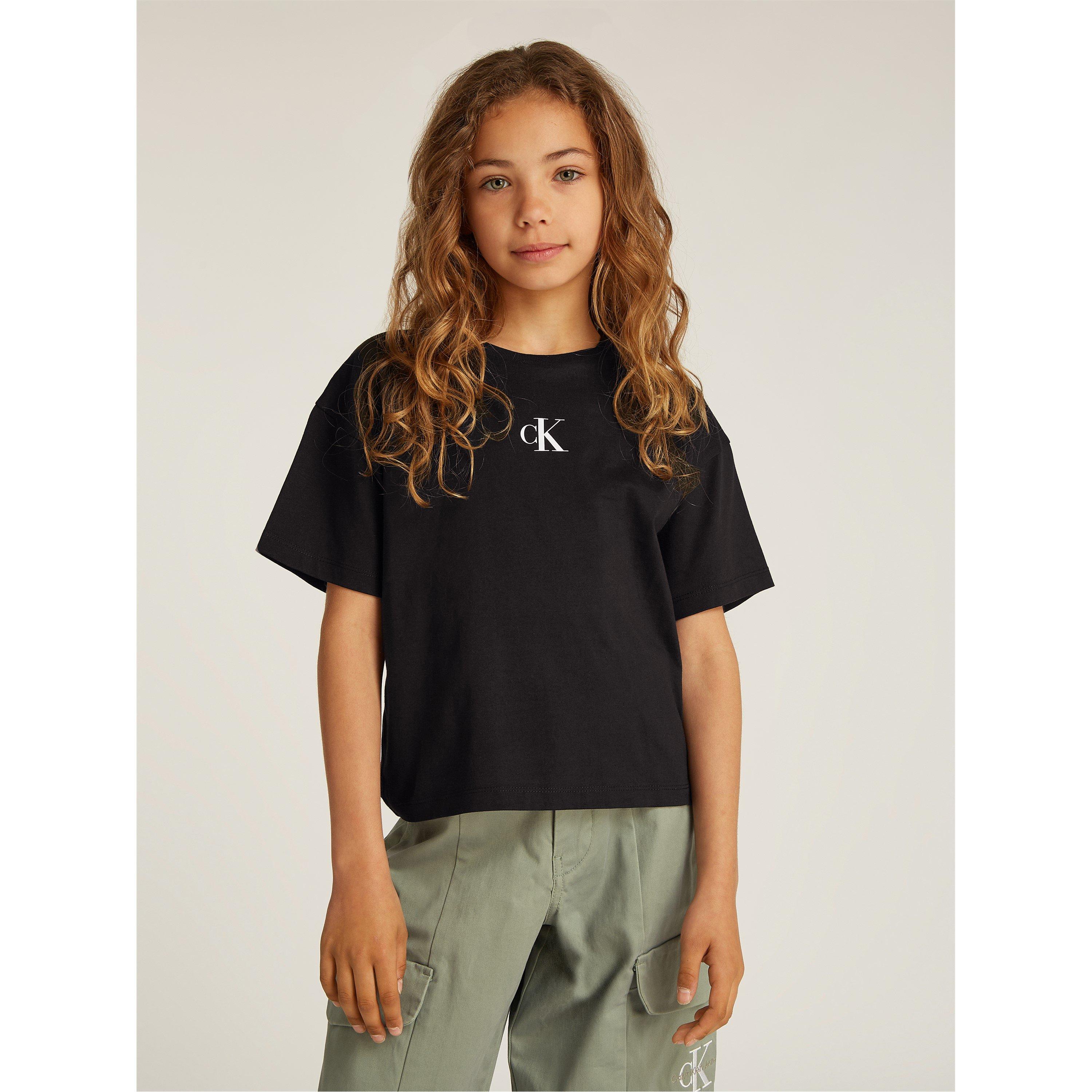 CK Black BEH - Calvin Klein Jeans - Kids' CK Logo Boxy Regular Fit T-Shirt - 3
