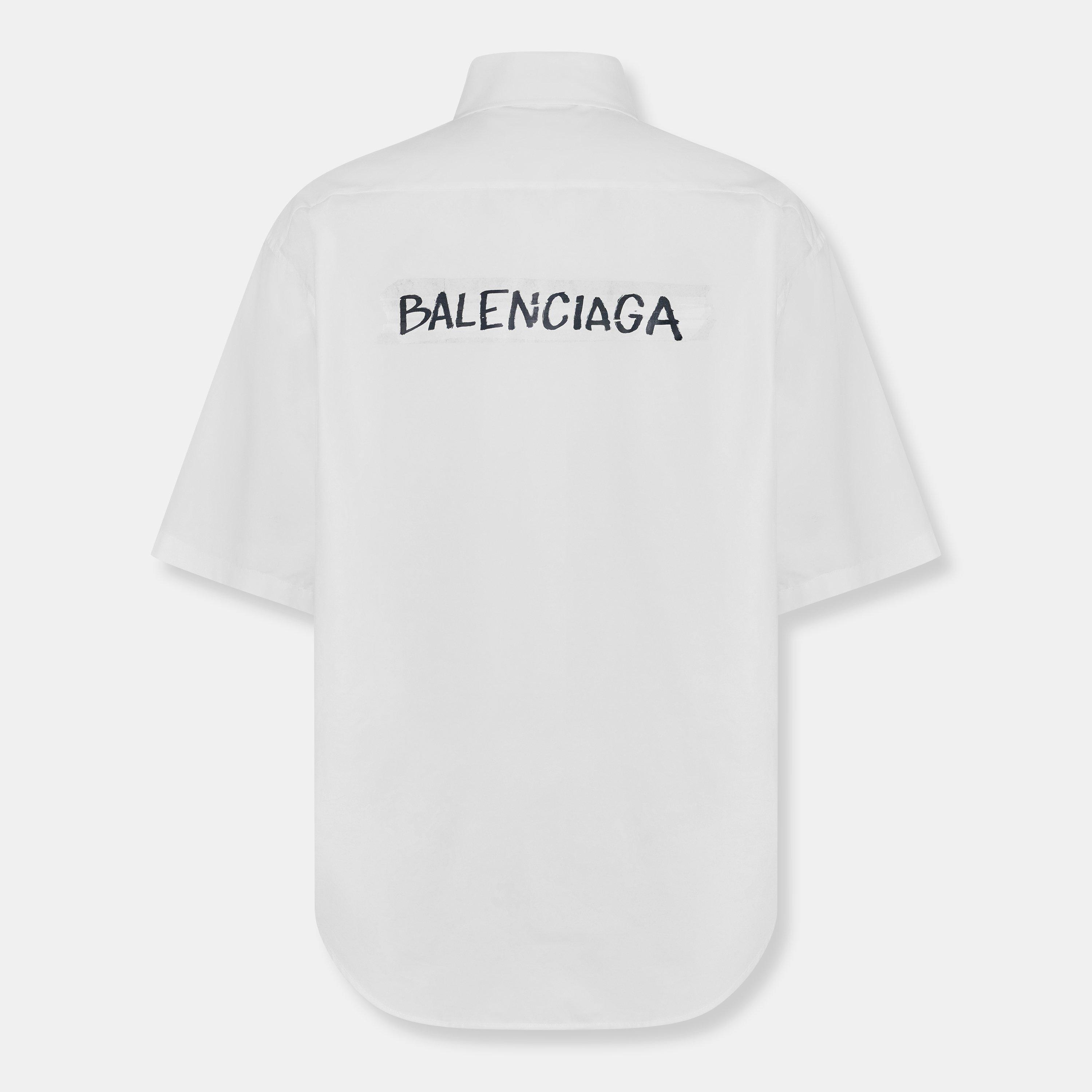 White - Balenciaga - Bal S/S Large Shirt Sn62 - 2