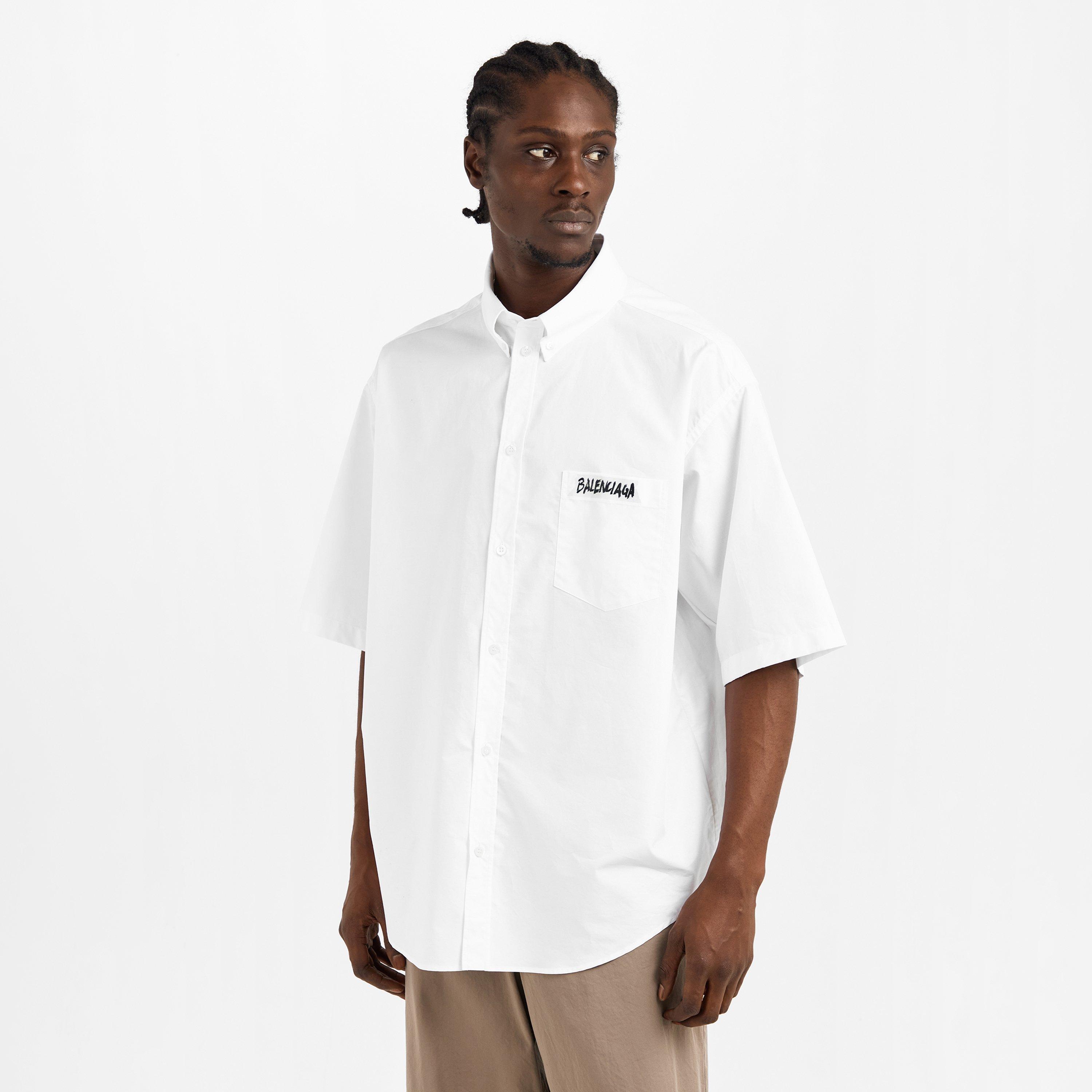 White - Balenciaga - Bal S/S Large Shirt Sn62 - 3