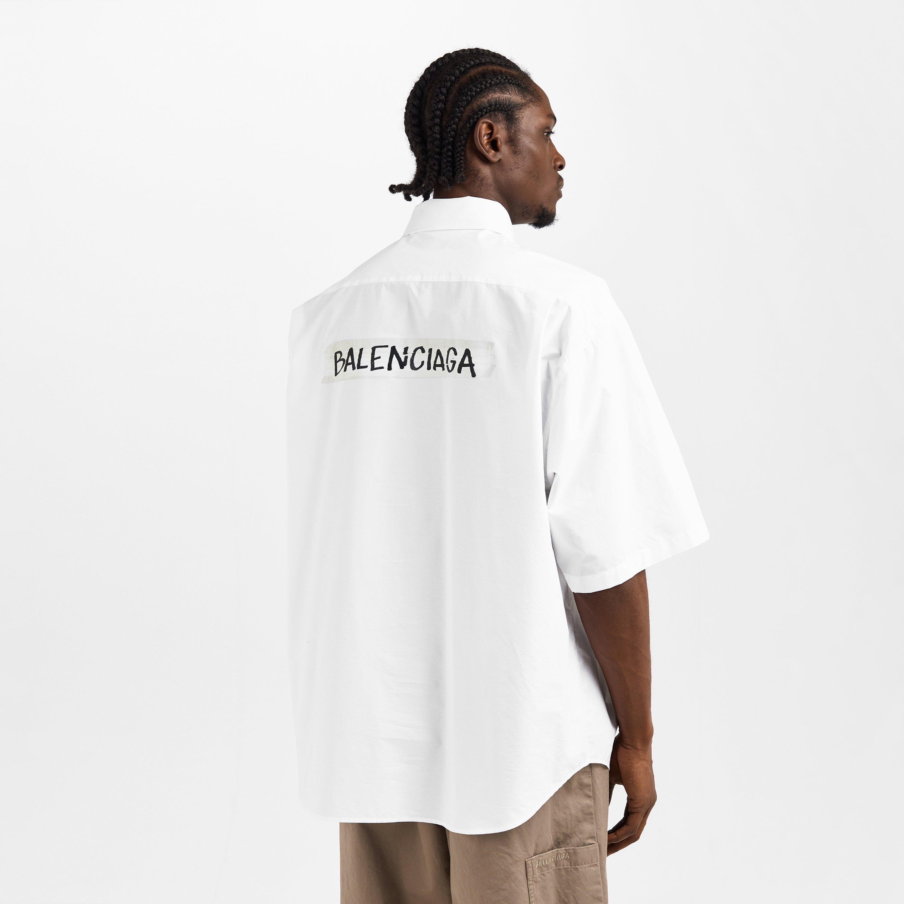 White - Balenciaga - Bal S/S Large Shirt Sn62 - 4