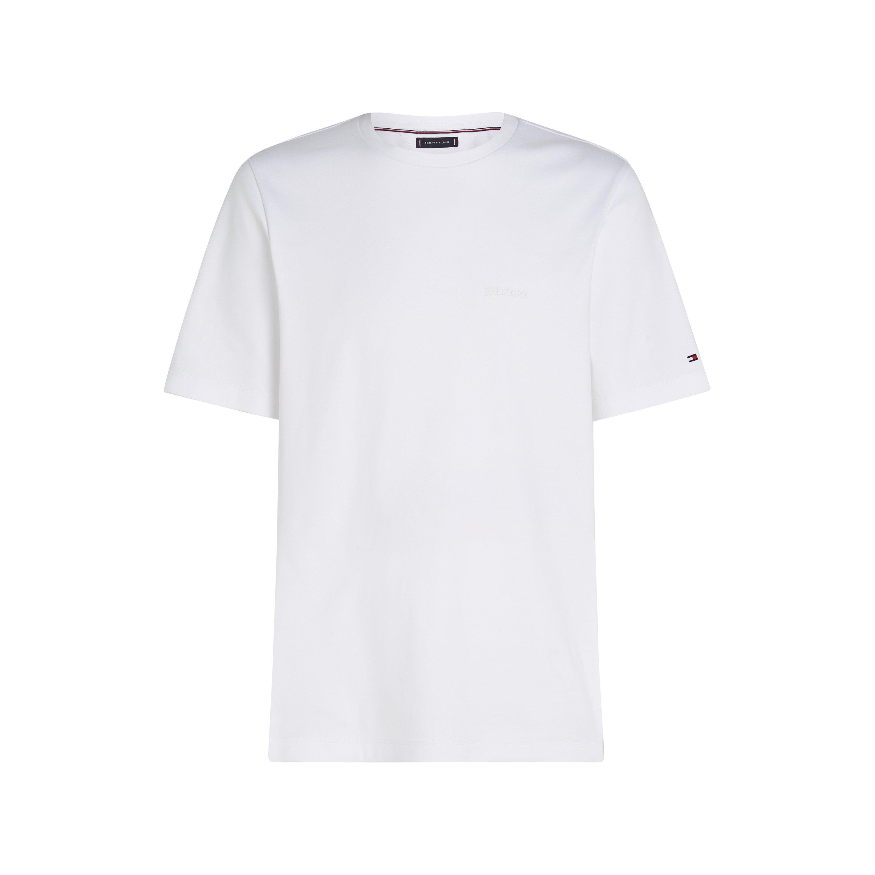 Tommy Hilfiger Men's Interlock Cotton T-Shirt - White Ybr - XL