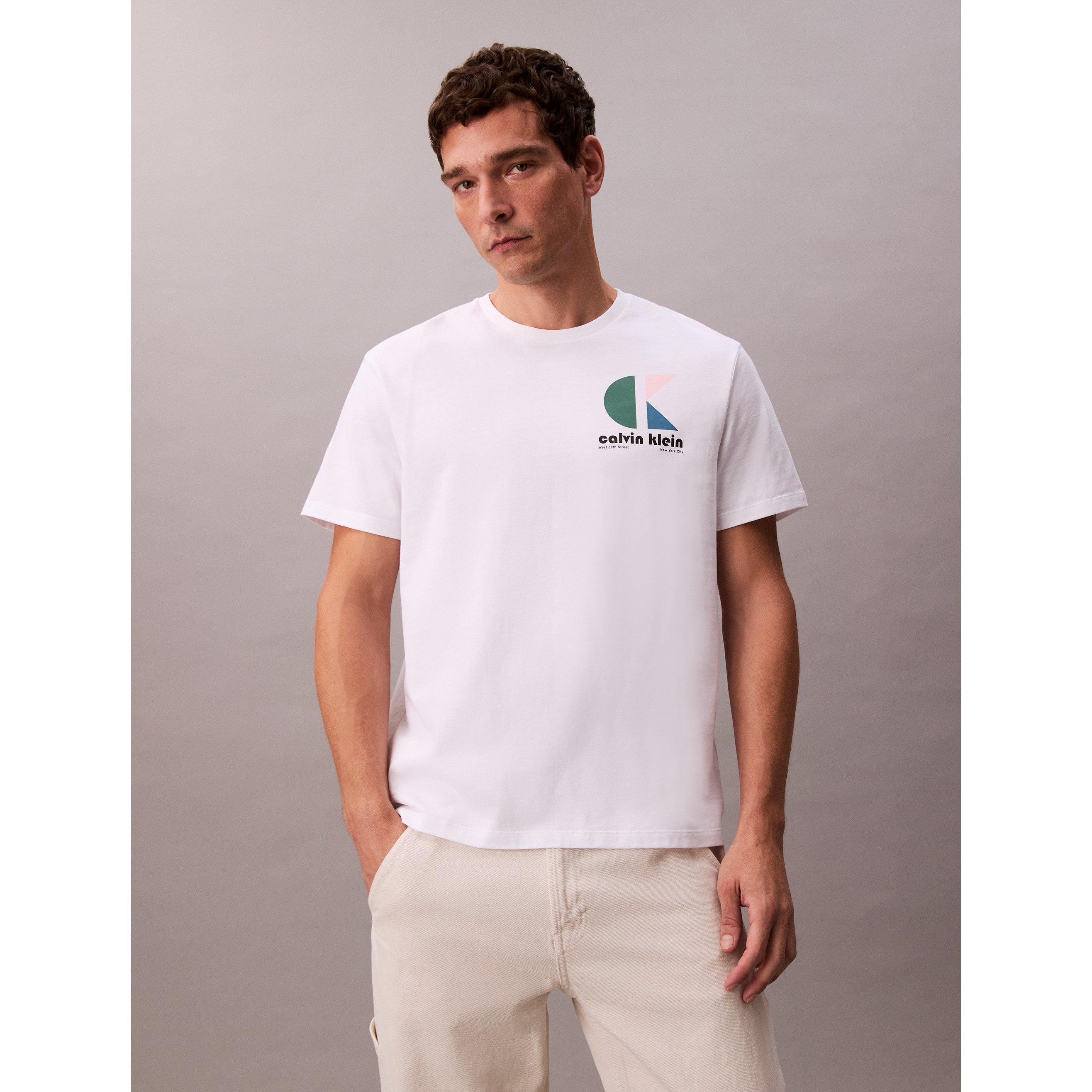 Calvin Klein Jeans Men's Graphic Logo T-Shirt - Brilliant White - XL