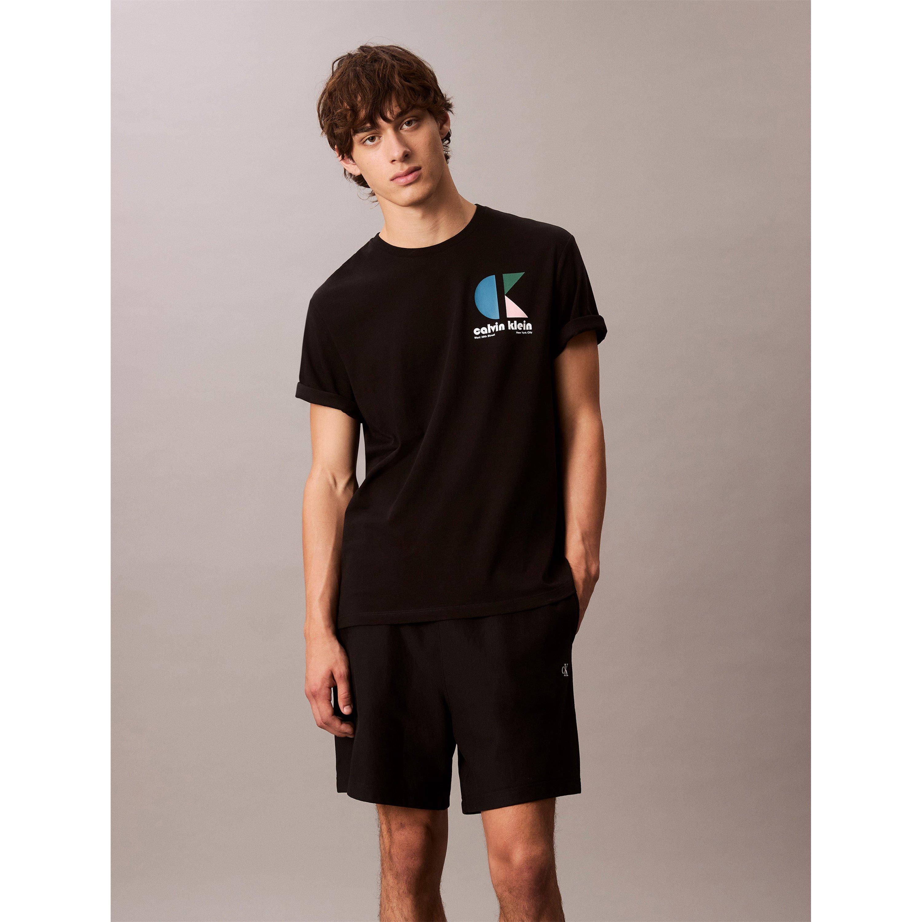 Black - Calvin Klein Jeans - Graphic Logo T-Shirt - 3