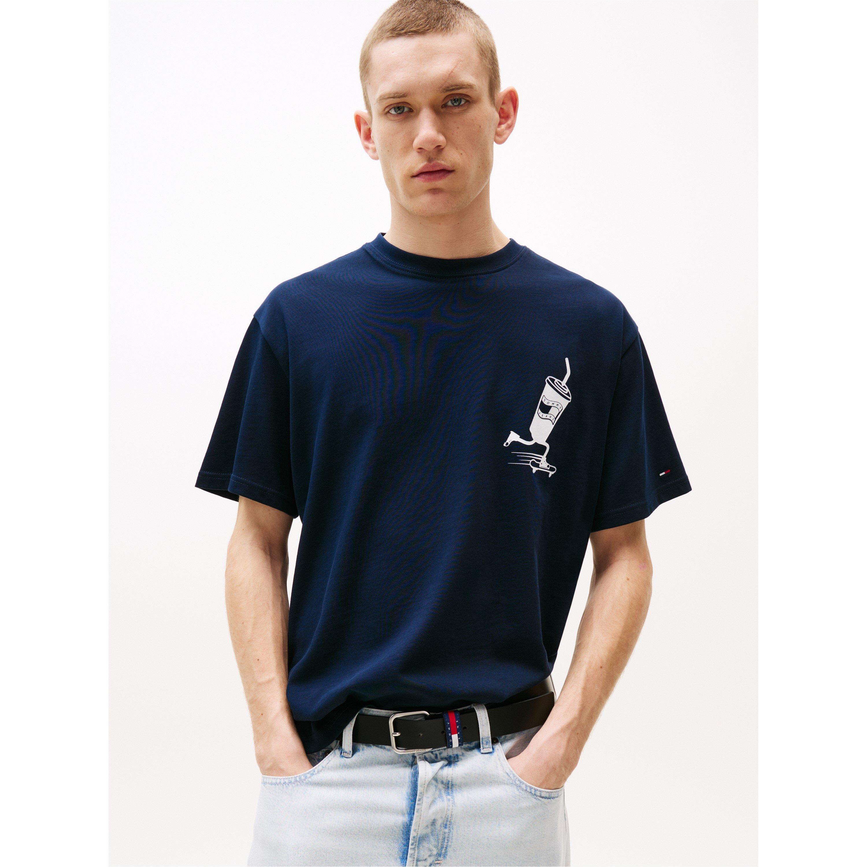 Dark Night Navy - Tommy Jeans - Men's Graphic T-Shirt - 2