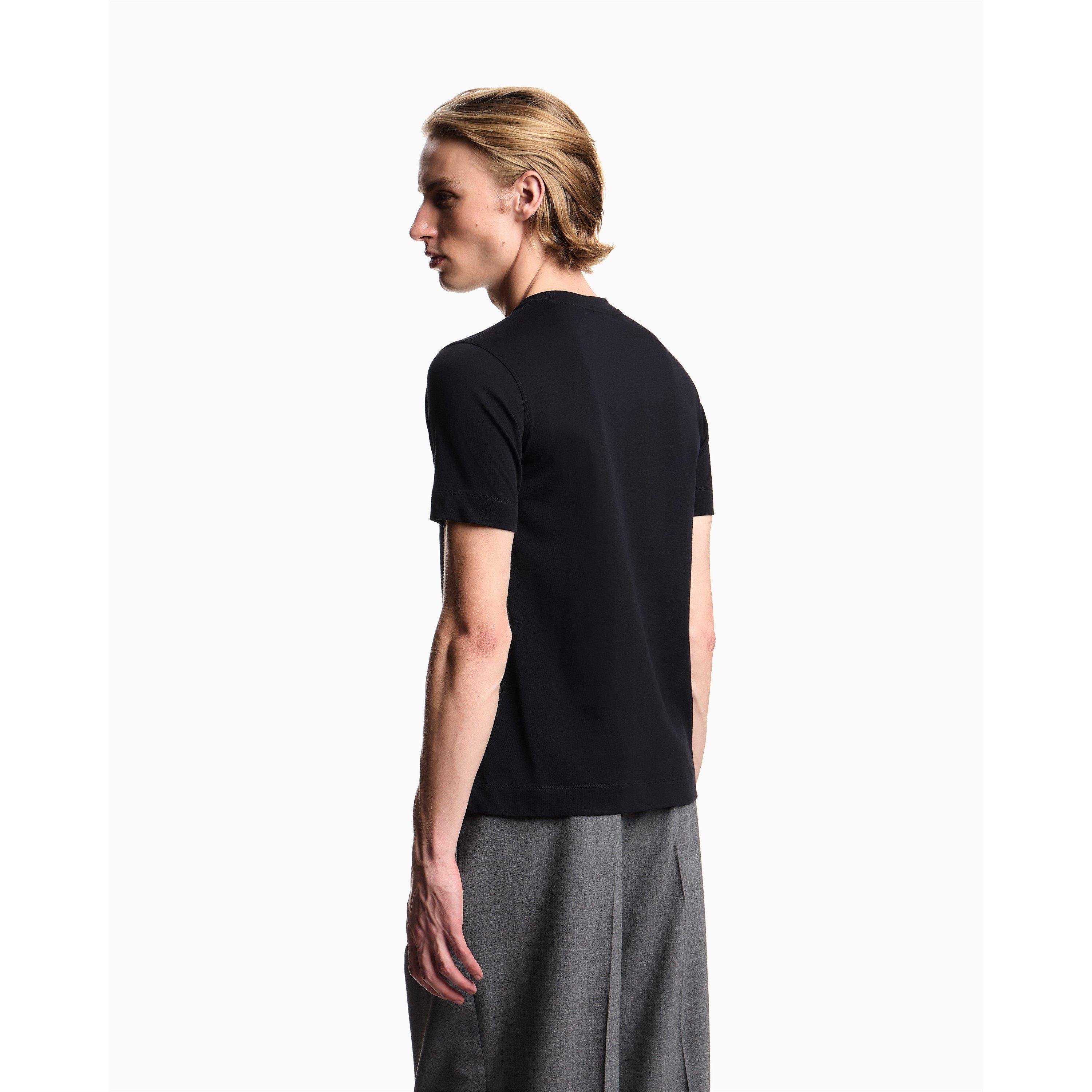 Navy - Emporio Armani - Men's Slim Fit T-Shirt - 4
