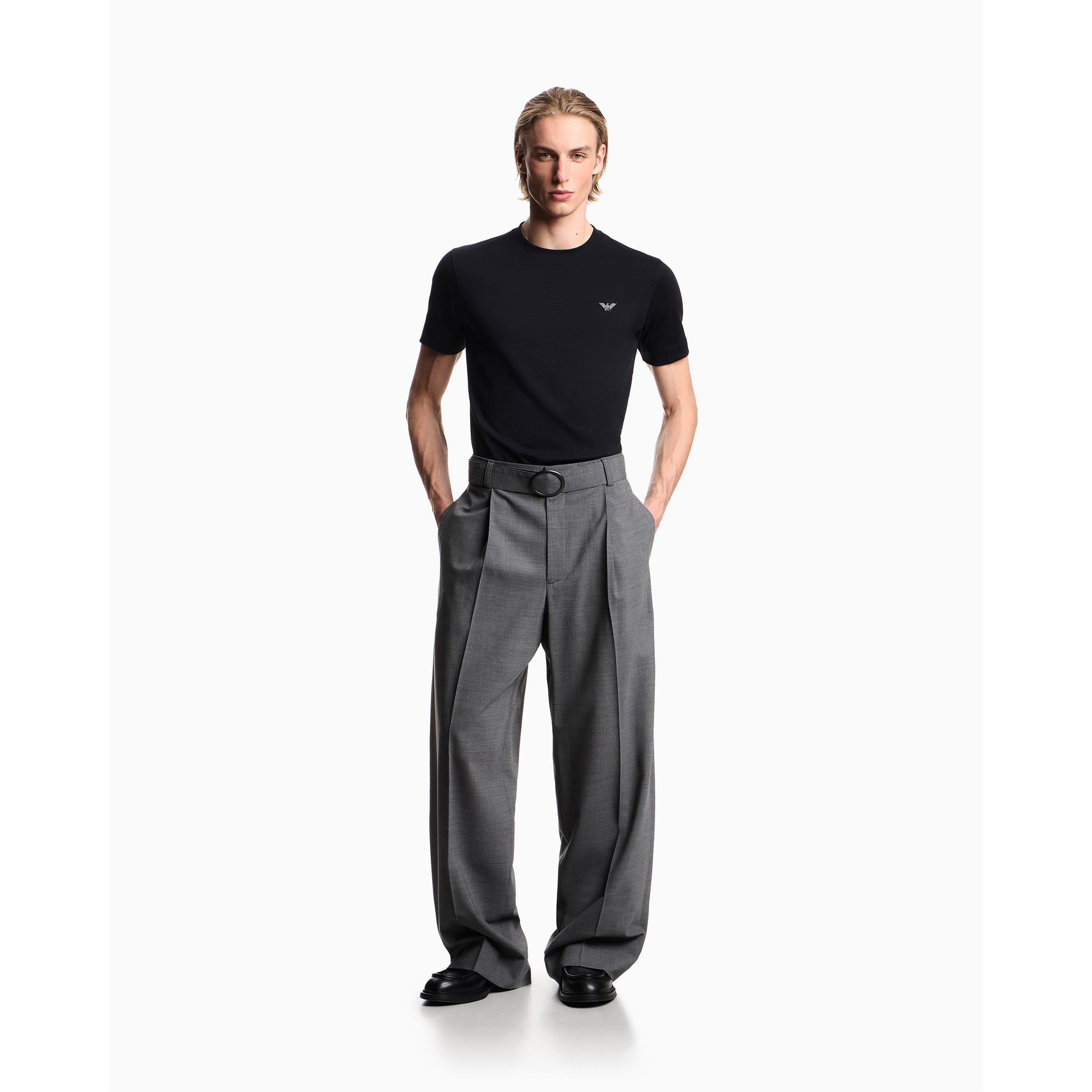 Navy - Emporio Armani - Men's Slim Fit T-Shirt - 6