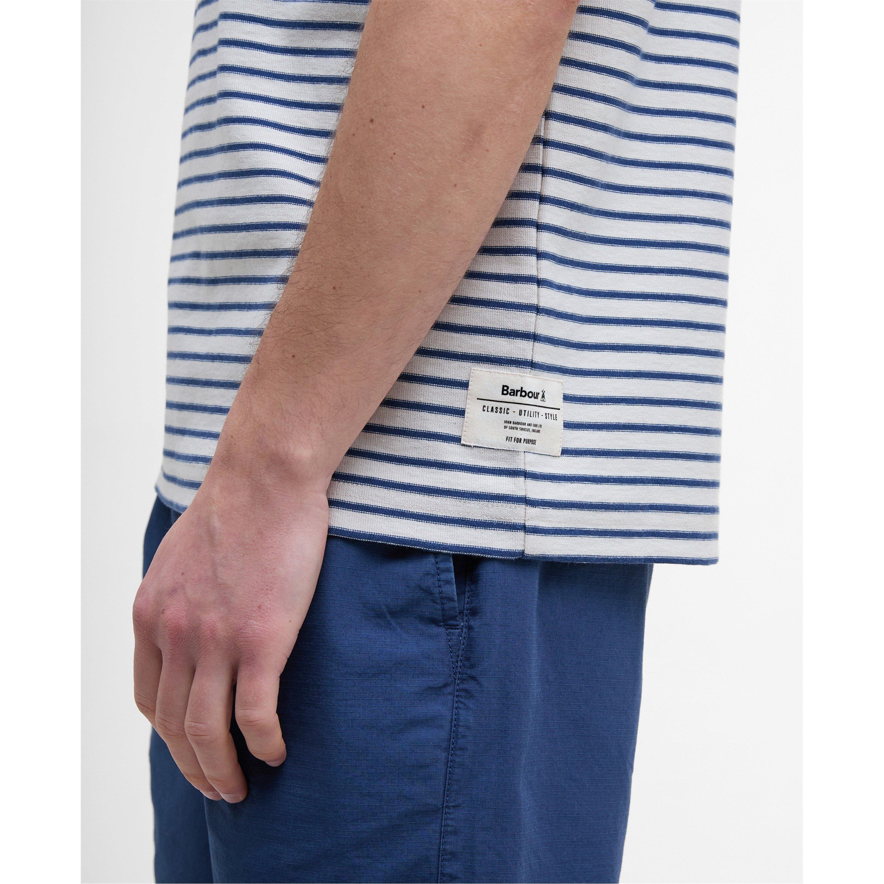 Oatmeal - Barbour - Frensham Striped T-Shirt - 4