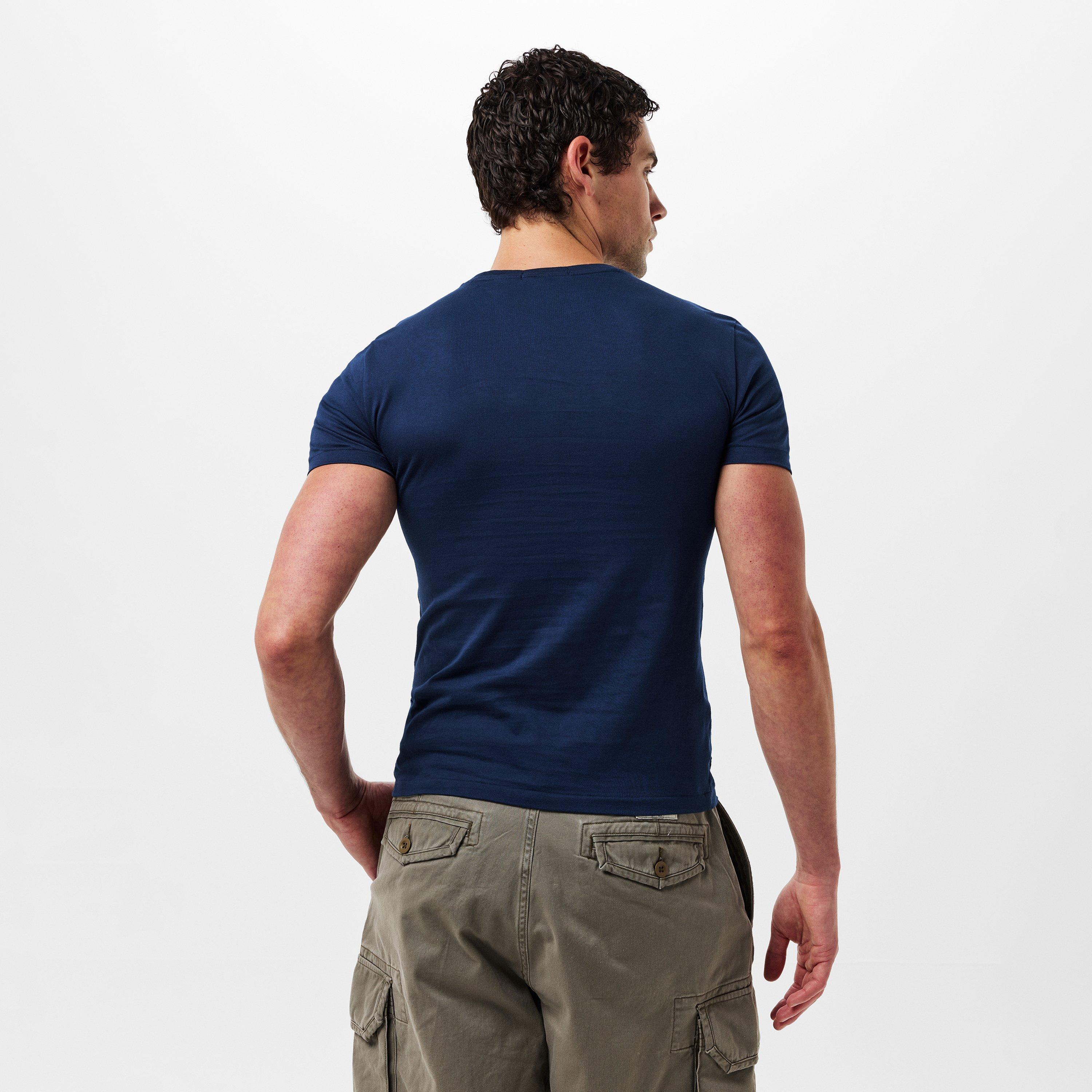 Hunter Navy - Polo Ralph Lauren - Men's Logo Regular Fit T-Shirt - 4