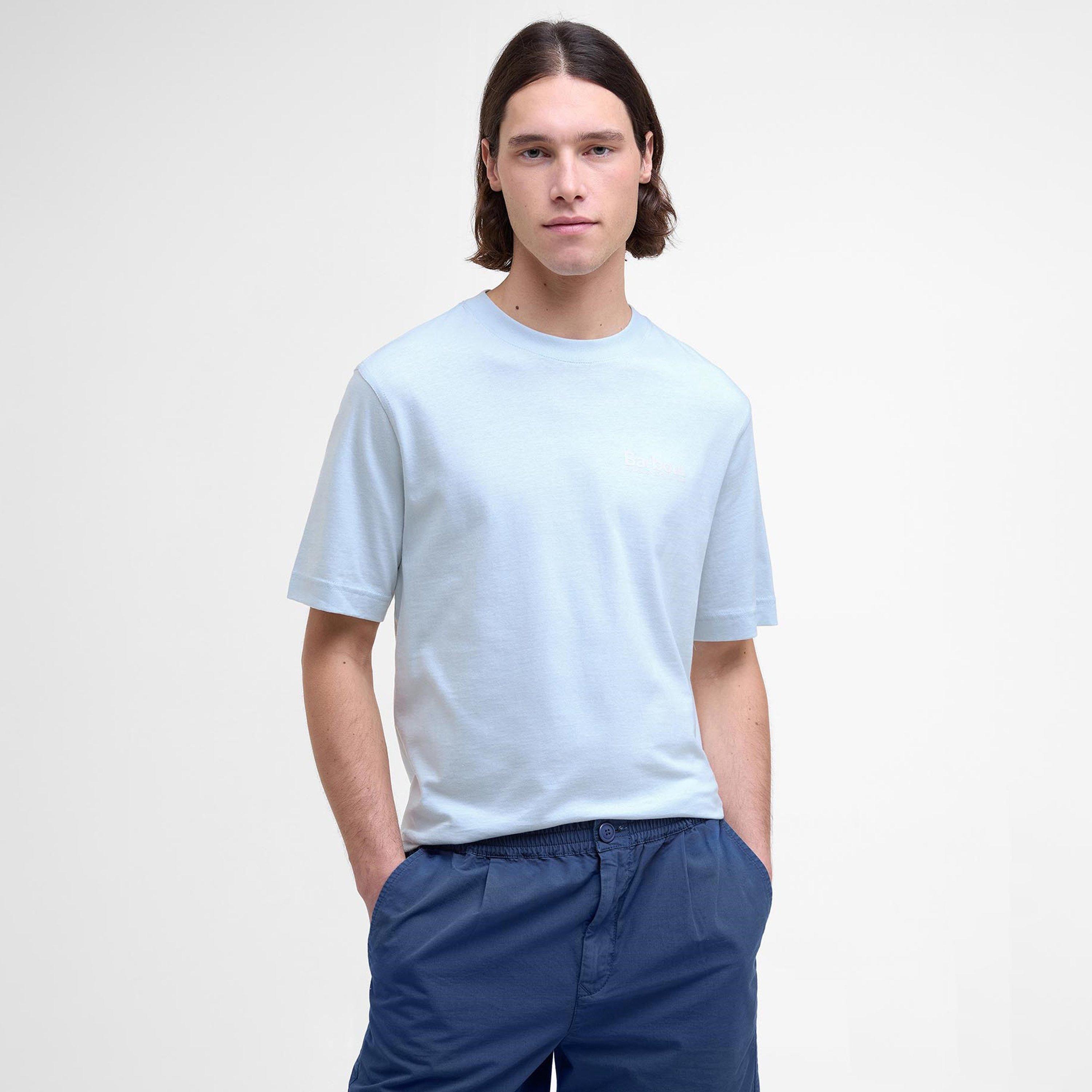 Bleached Blue - Barbour - Men's B.Li Moonwell Regular Fit T-Shirt - 2