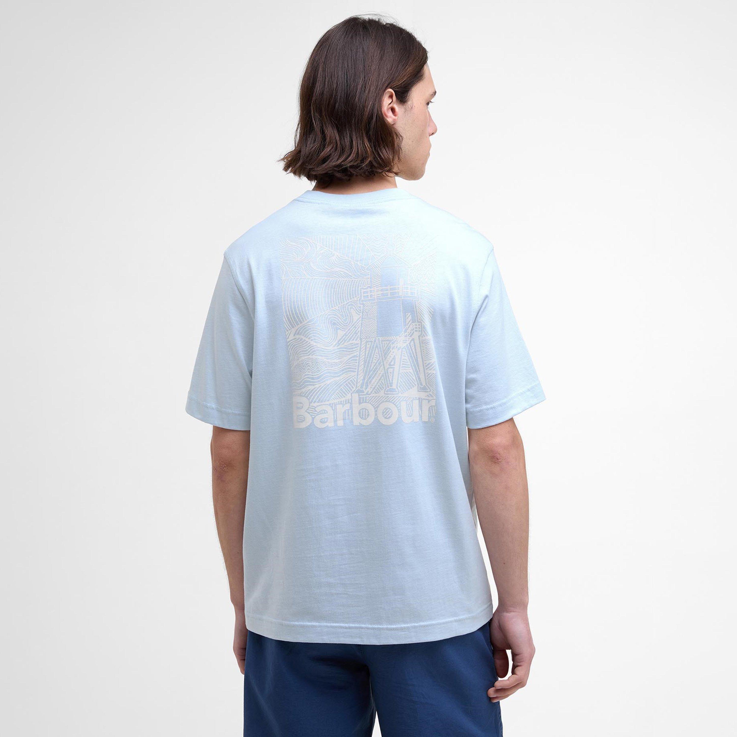 Bleached Blue - Barbour - Men's B.Li Moonwell Regular Fit T-Shirt - 3