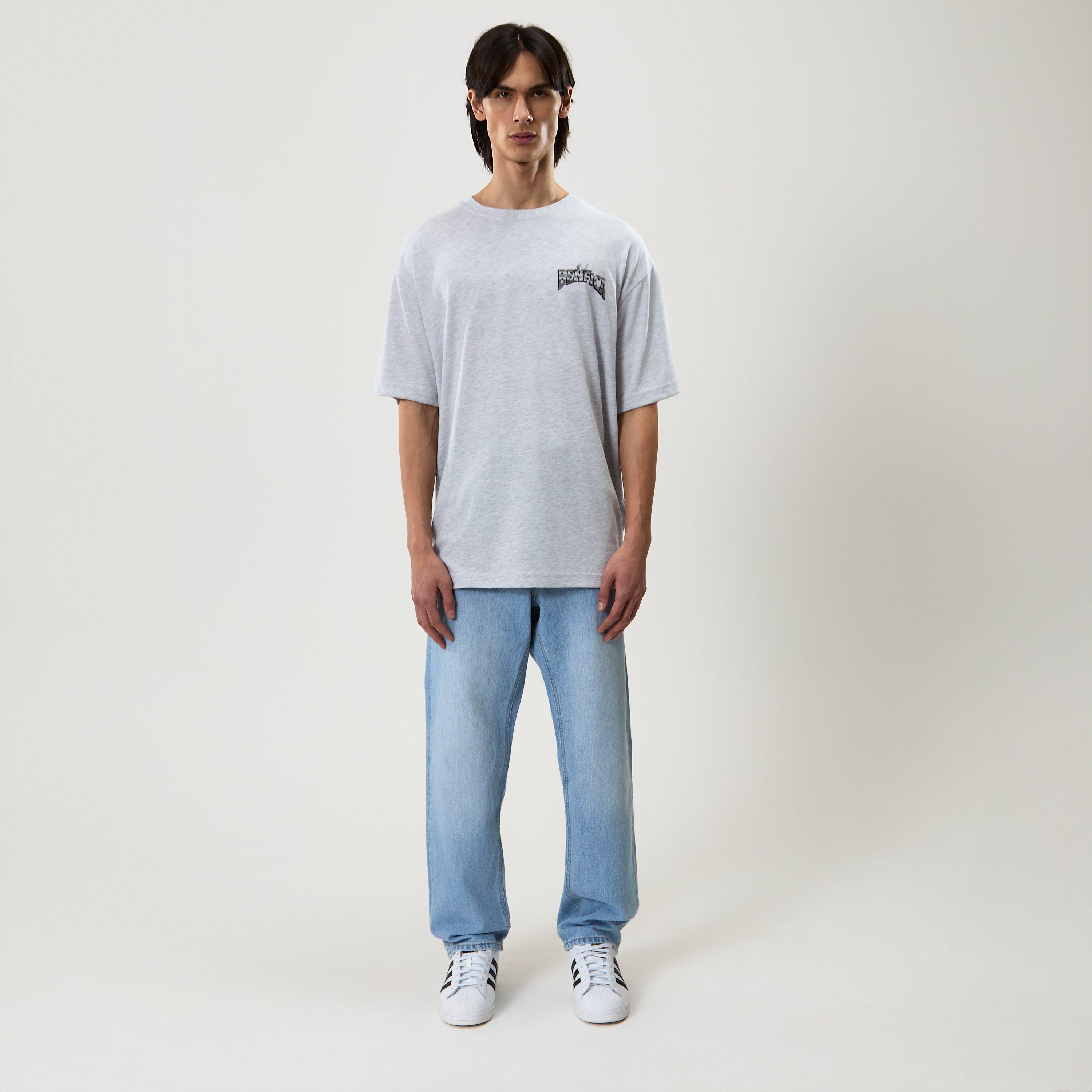 Grey Marl - Legacies - Benfica Flight T-Shirt - 3