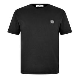 Stone Island MenS Cotton Compass Logo Patch T Shirt