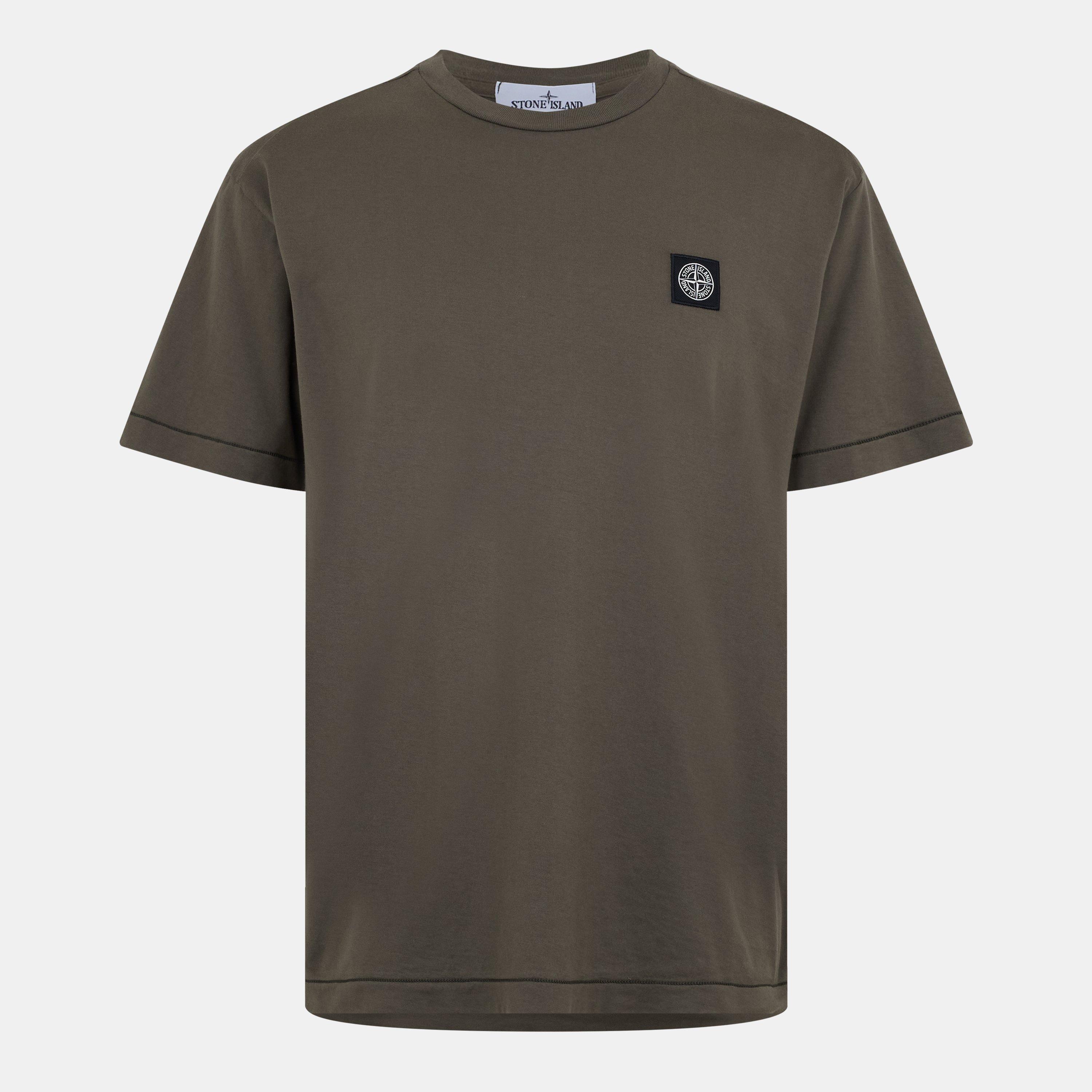 Stone Island | Men's Cotton Compass Logo Patch T-Shirt Stone Island | Men's Cotton Compass Logo Patch T-Shirt