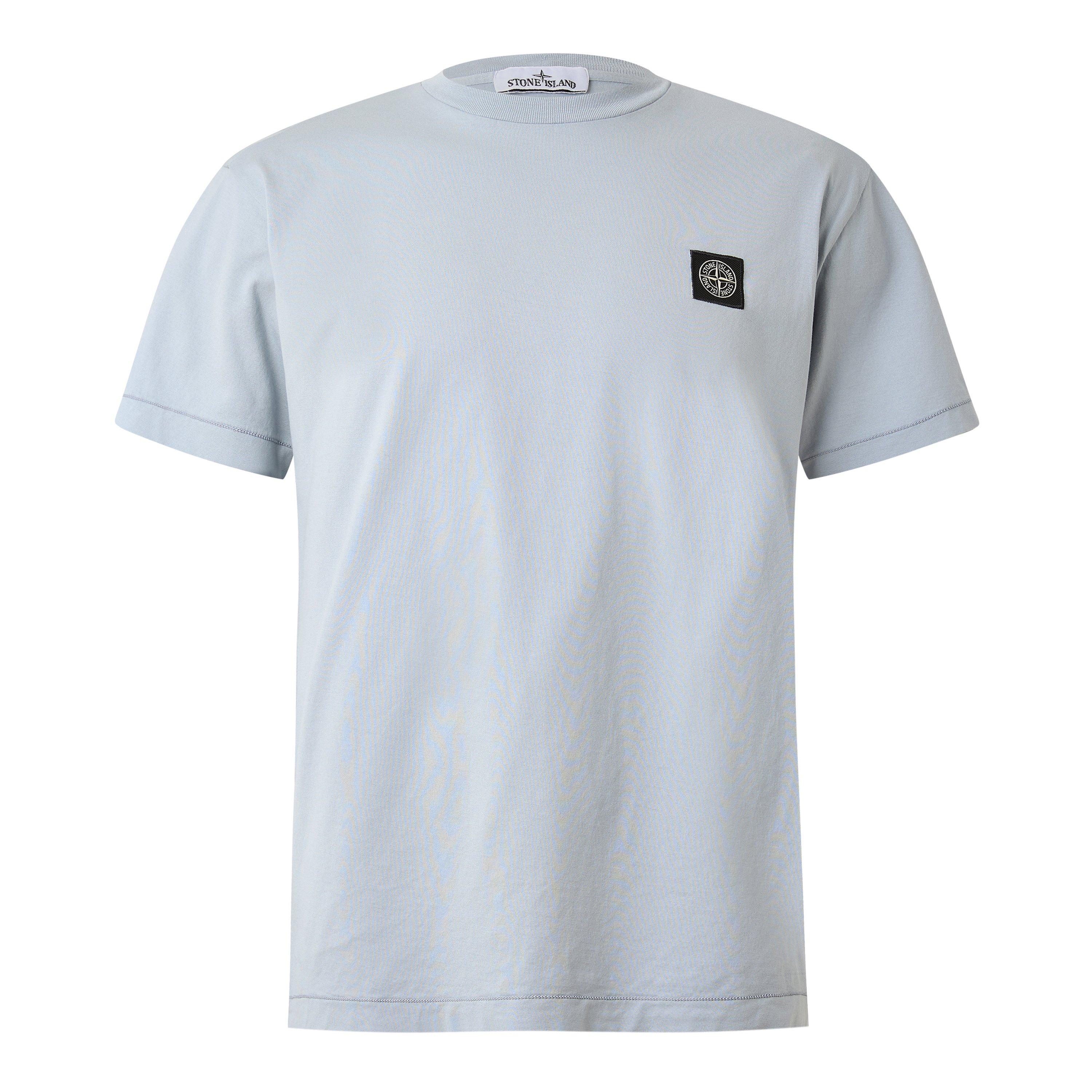 Stone Island Cotton T-Shirt - Male - T-Shirts - Gray - M - Tops - Image 3