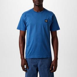 Stone Island Men's Cotton Compass Logo Patch T-Shirt