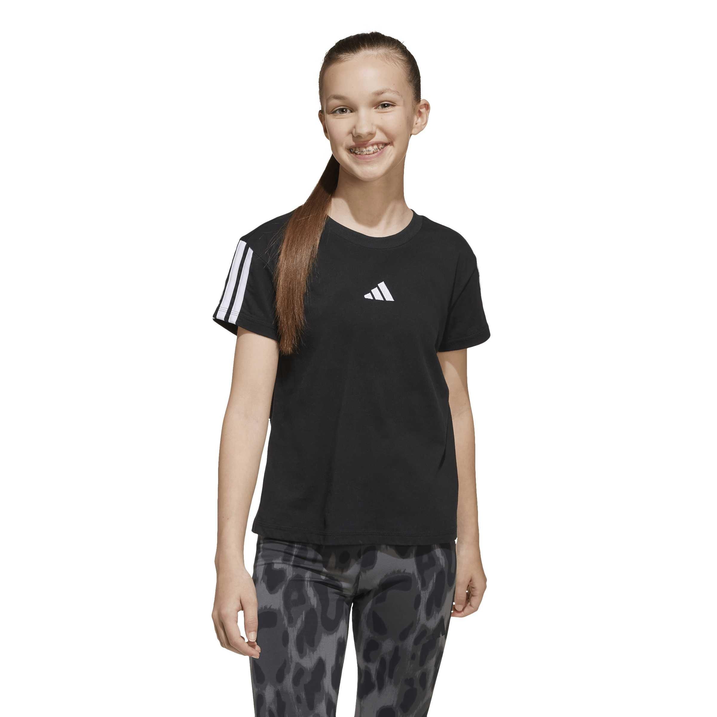 Black/White - adidas - Essential Junior Tee - 2
