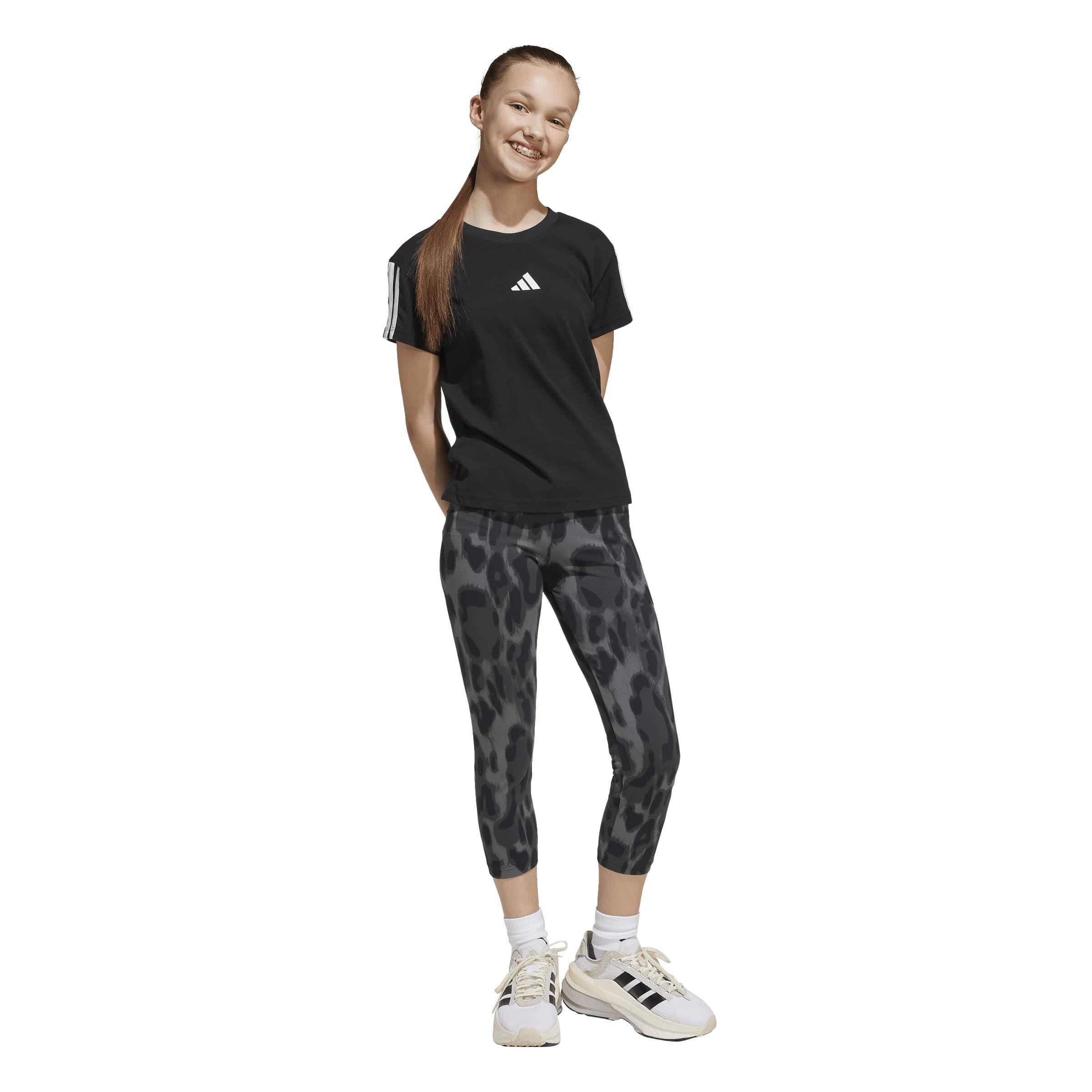 Black/White - adidas - Essential Junior Tee - 6