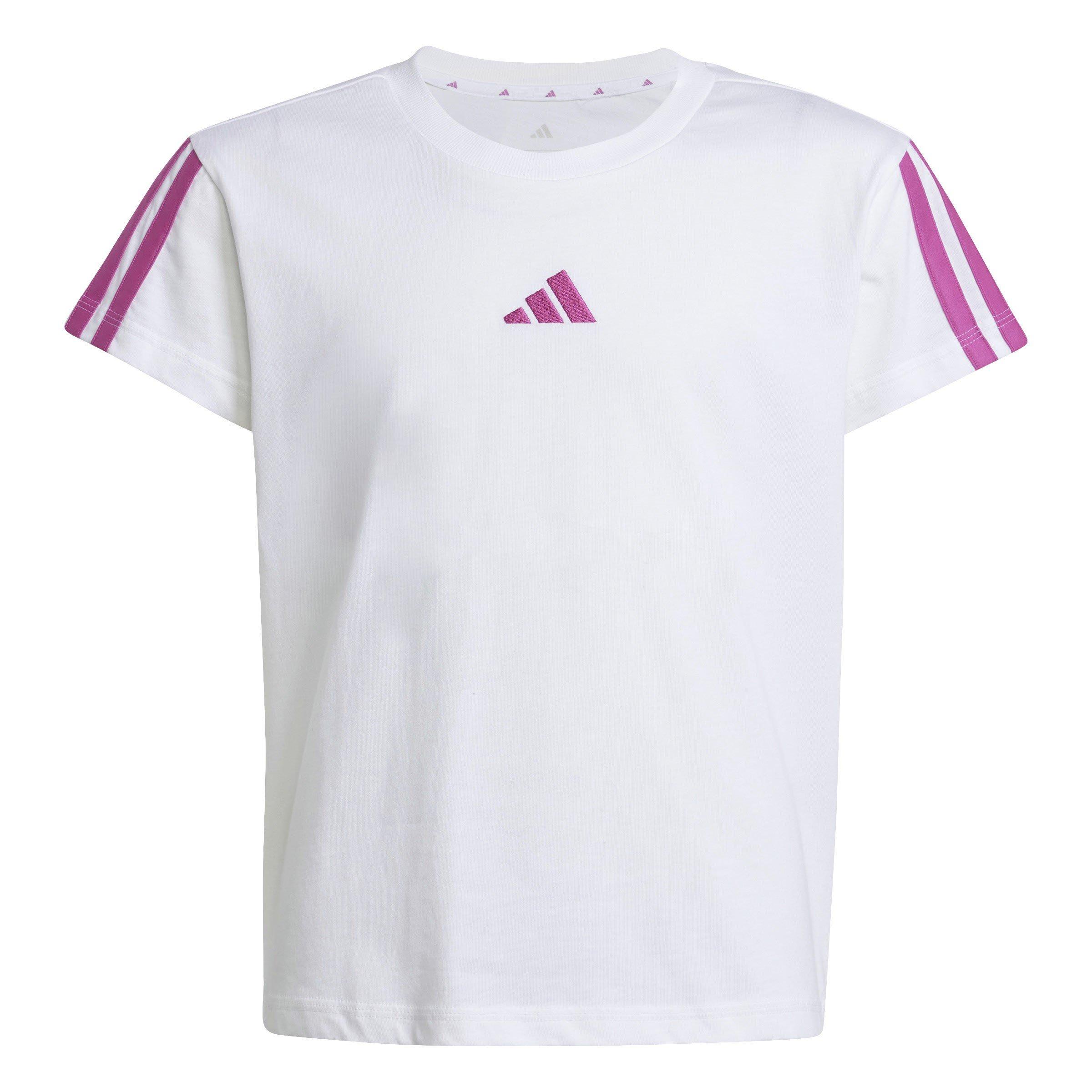 White/Fuchsia - adidas - Kids' Regular Fit T-Shirt - 1