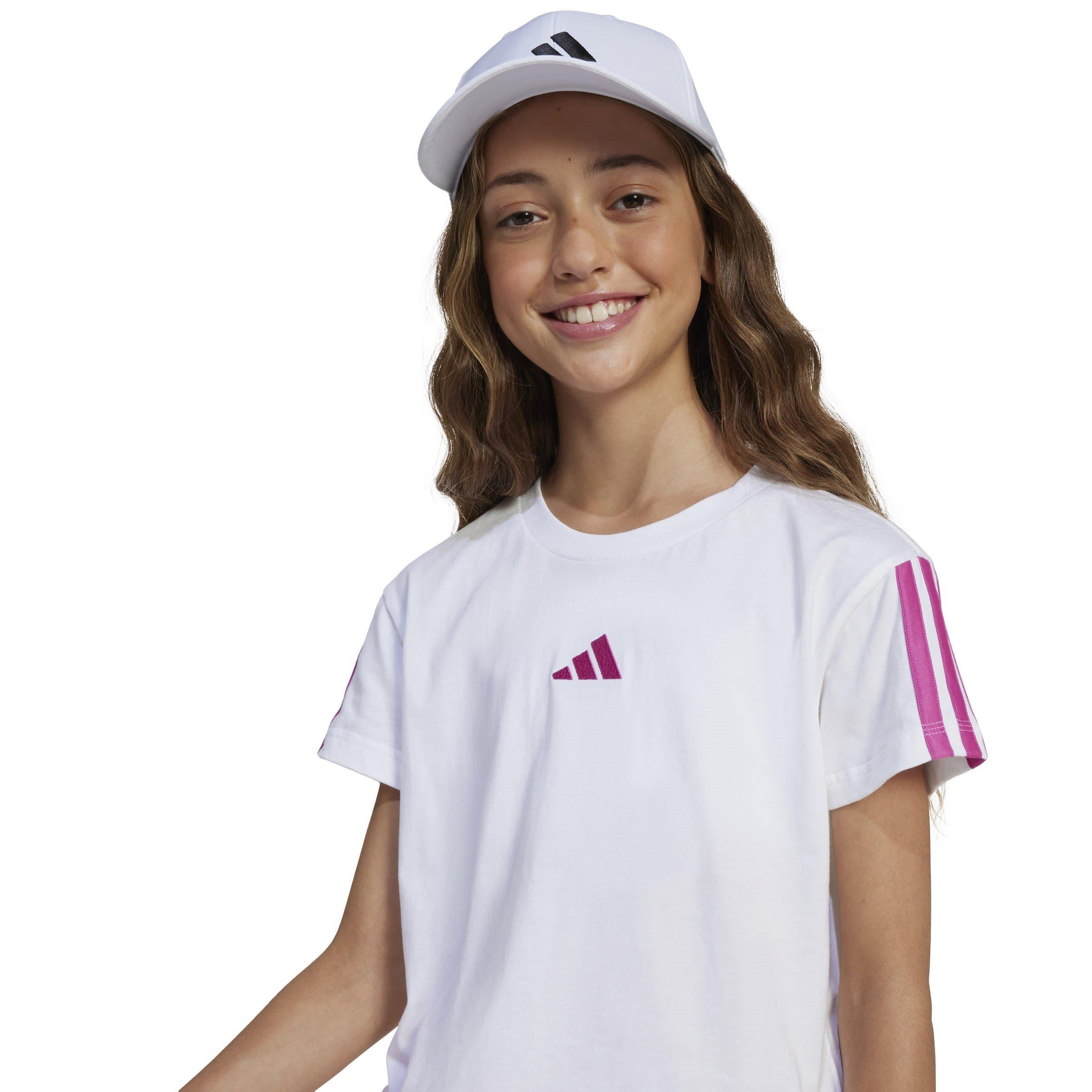 White/Fuchsia - adidas - Regular Fit T-Shirt - 5