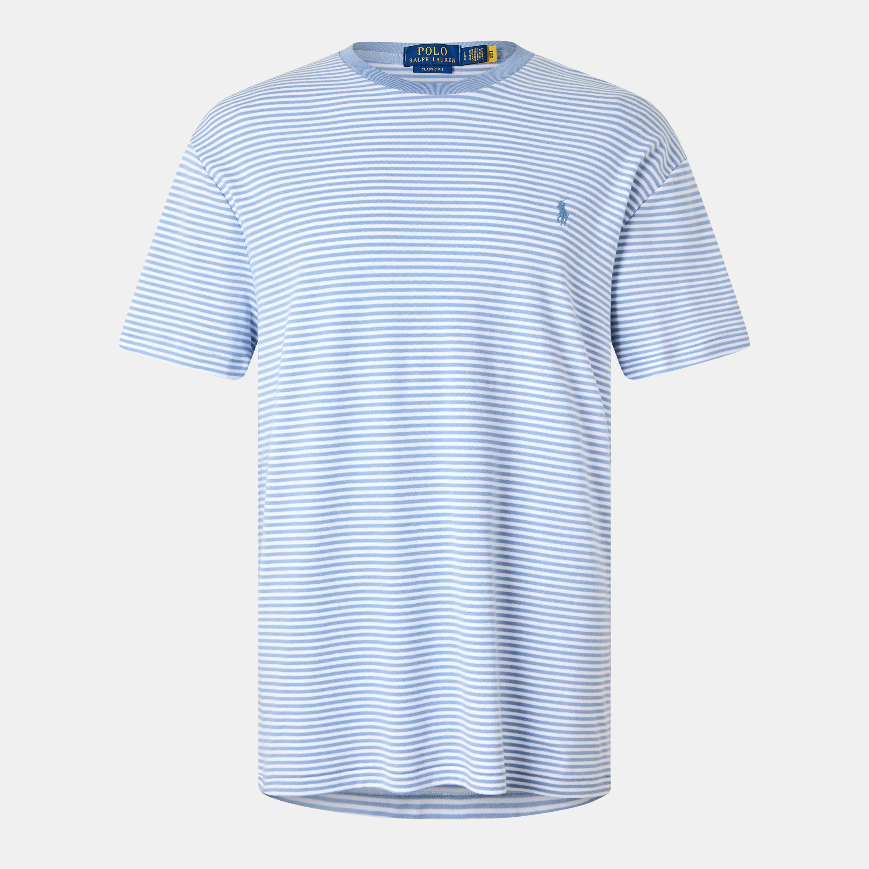 Vessel Blue - Polo Ralph Lauren - Classic Fit Striped Soft Cotton T-Shirt - 1