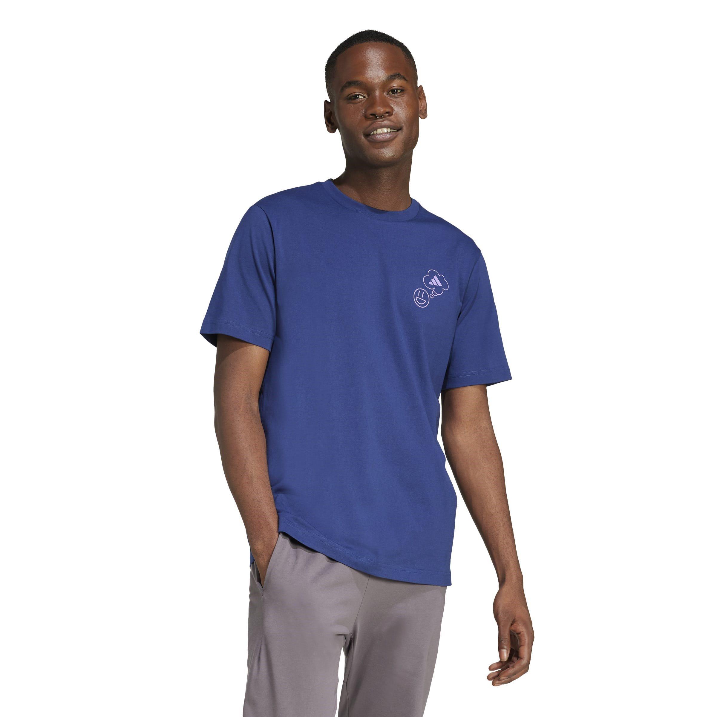 Dark Blue - adidas - Verb Regular Fit T-Shirt - 4