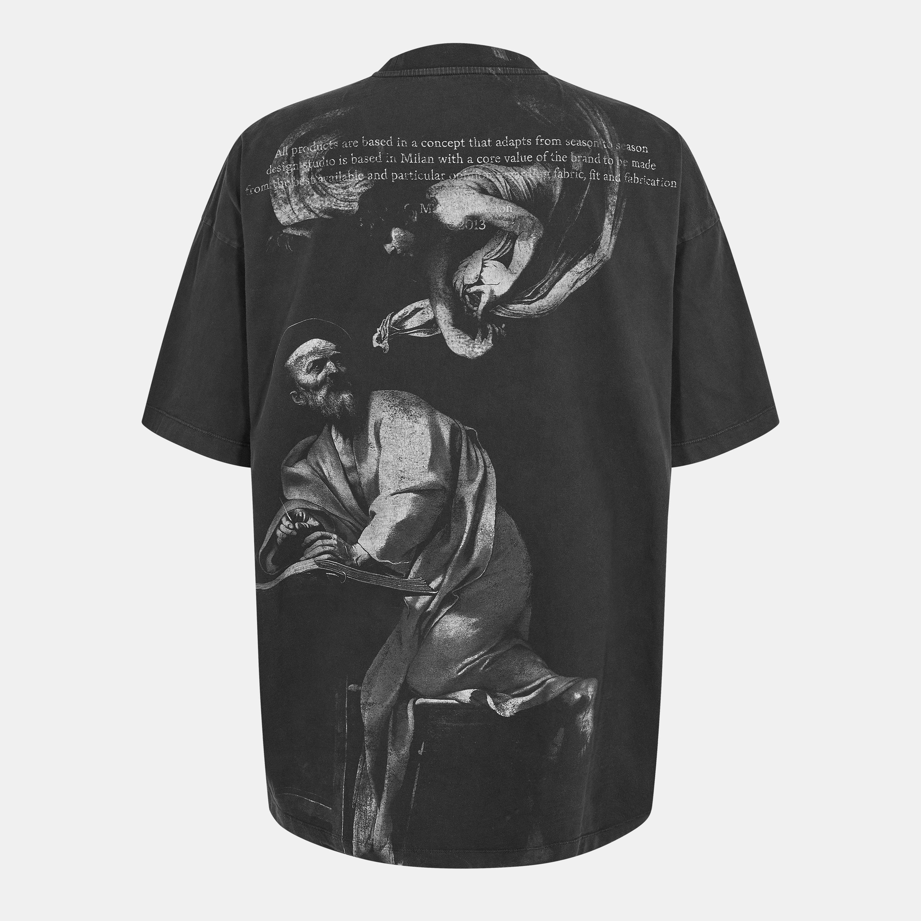 Zwart/Grijs - Off White - Men's Regular Fit T-Shirt - 2