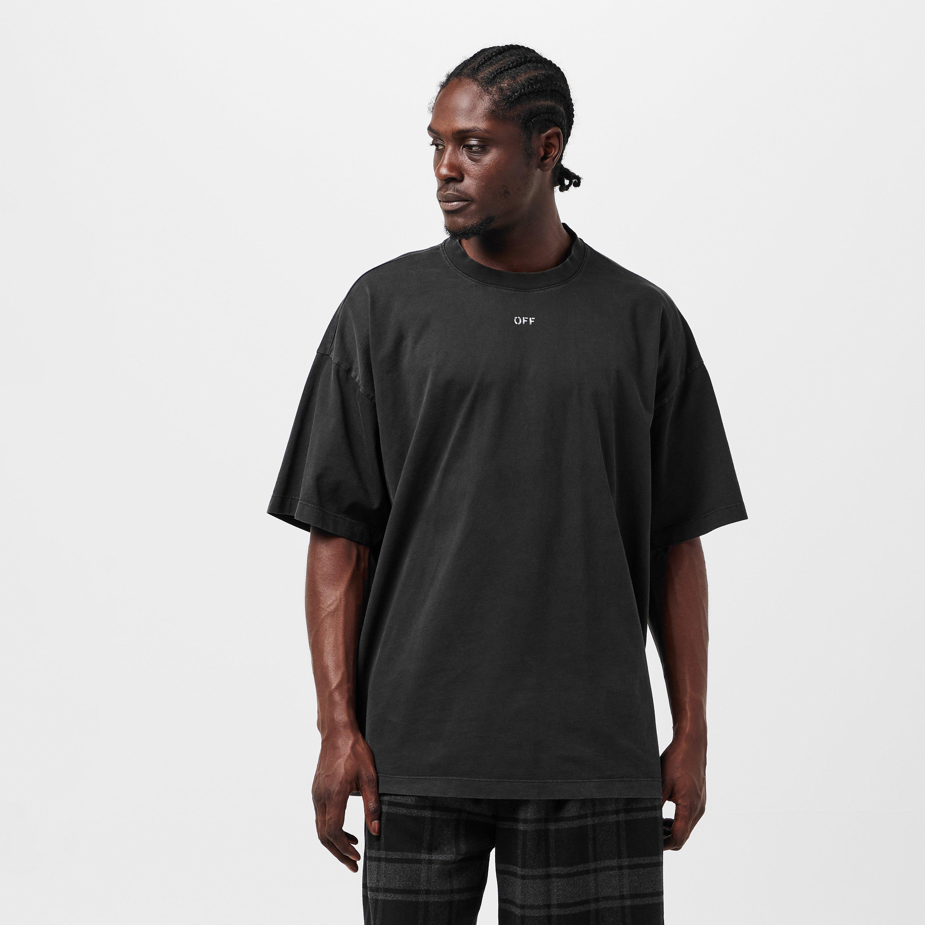 Zwart/Grijs - Off White - Men's Regular Fit T-Shirt - 3