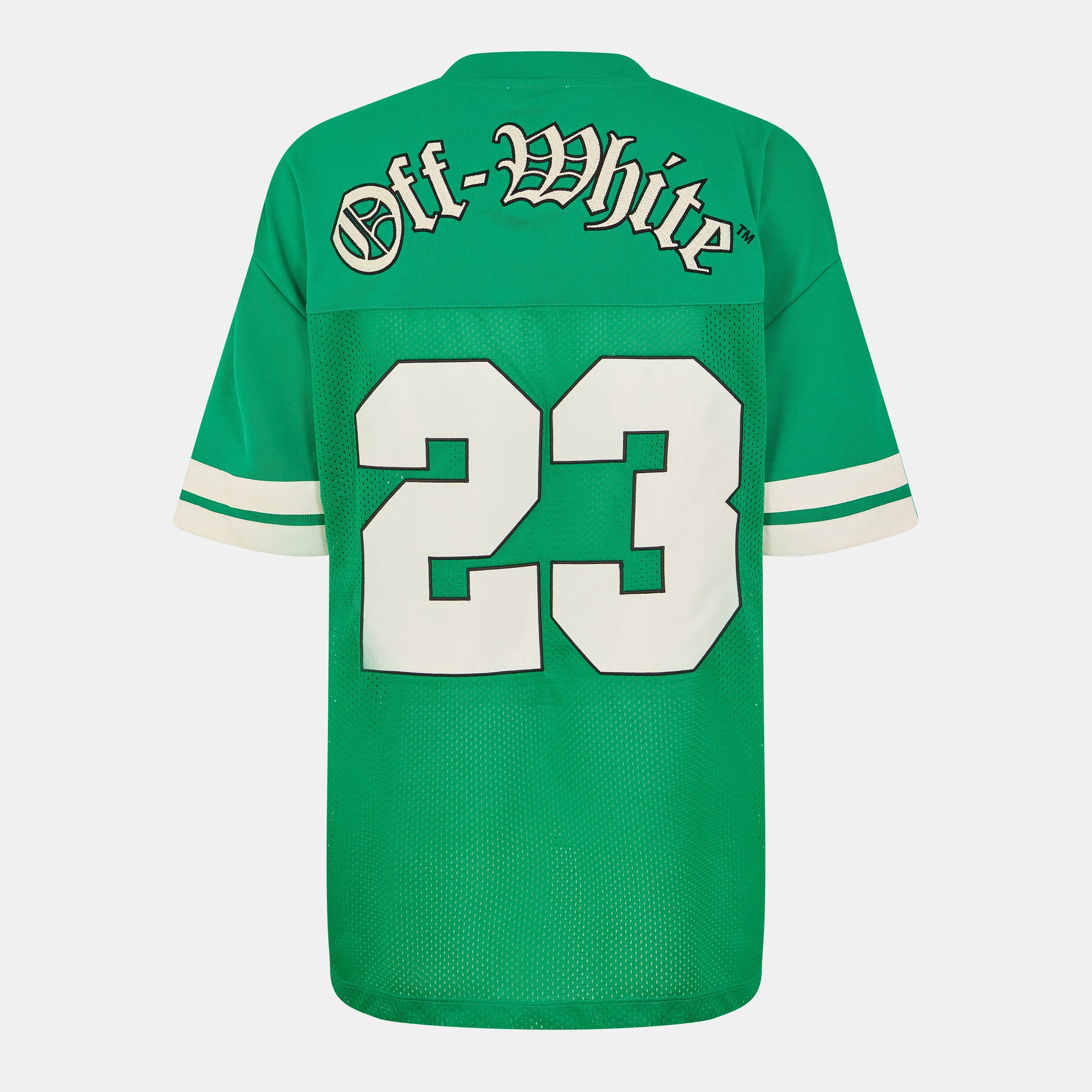 Green/White - Off White - Men's Regular Fit T-Shirt - 2