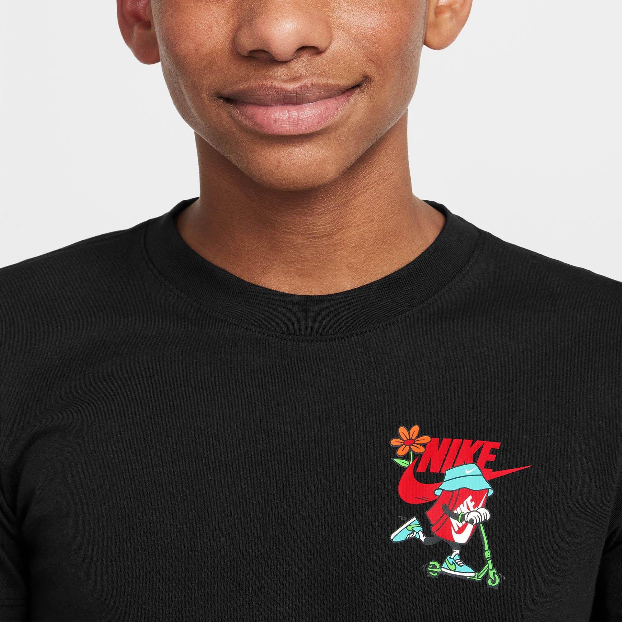 Black - Nike - Nike Sportswear Boxy Scooter Juniors T-Shirt - 3