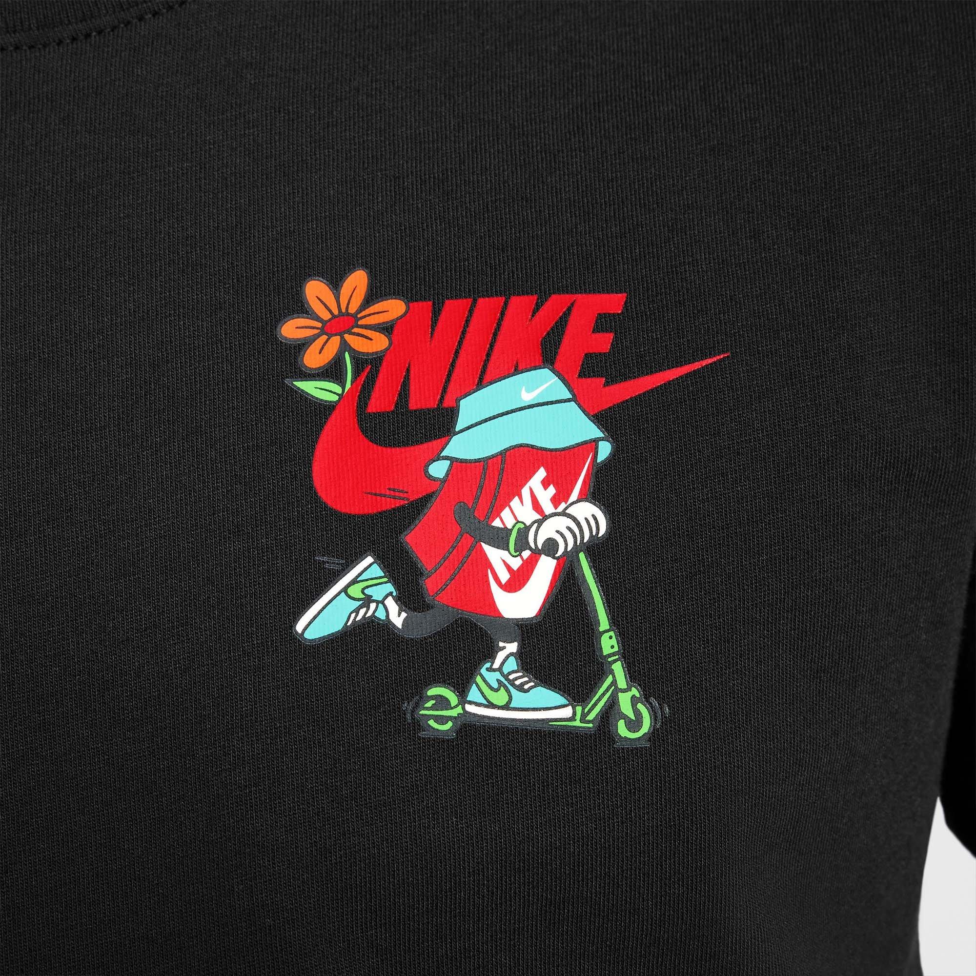 Black - Nike - Nike Sportswear Boxy Scooter Juniors T-Shirt - 4