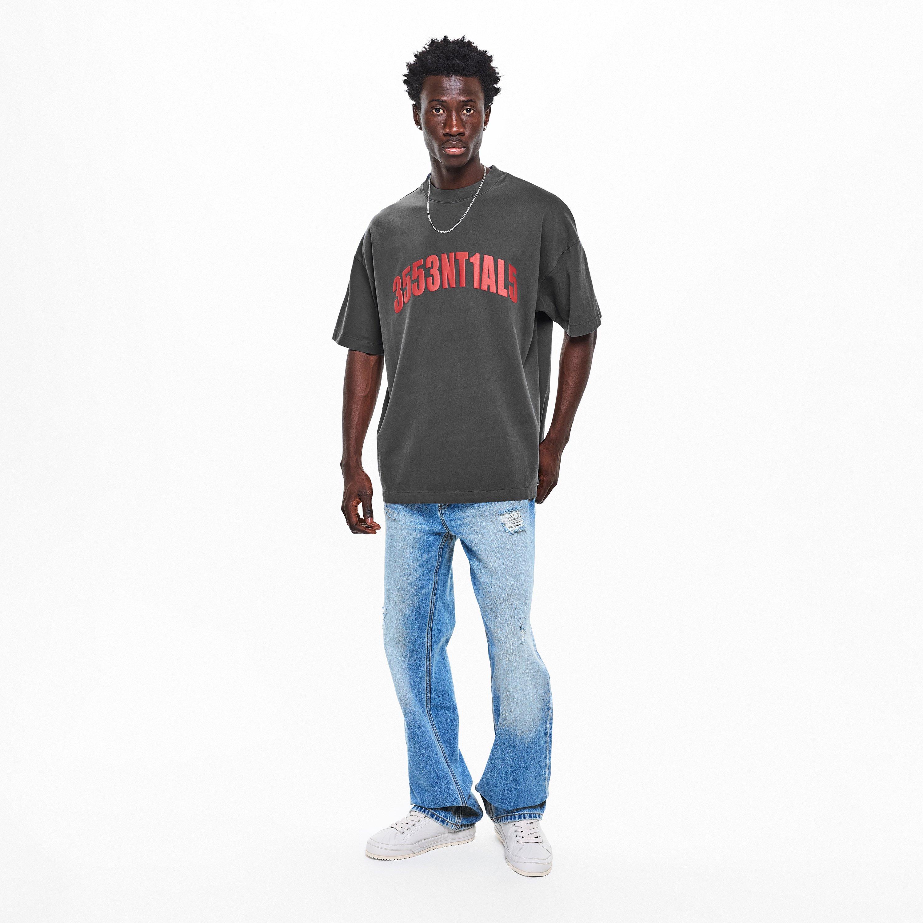 Iron Grey/Red - Fear Of God Essentials - FGE Chicago Tee Sn62 - 6